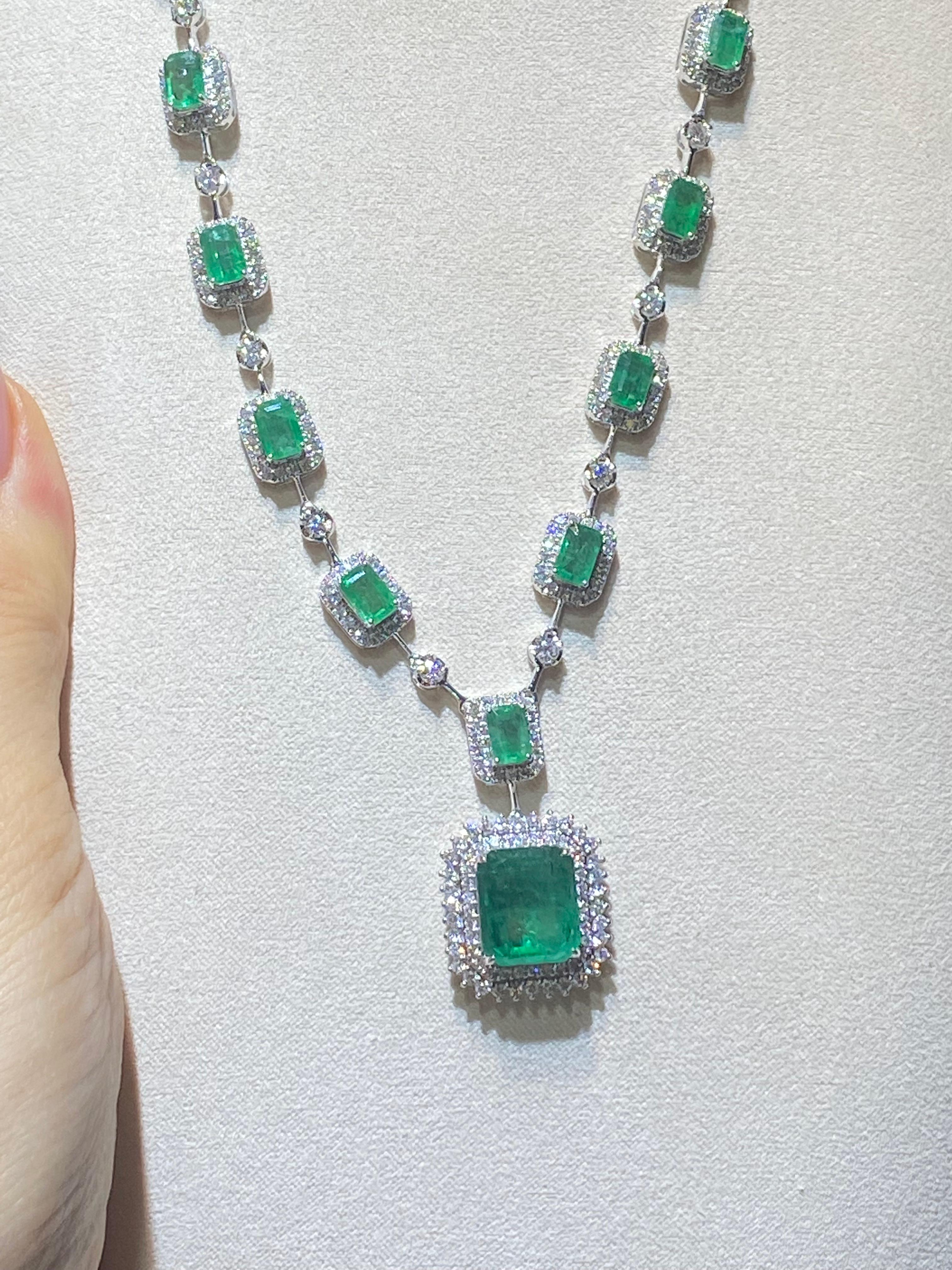 emerald statement necklace