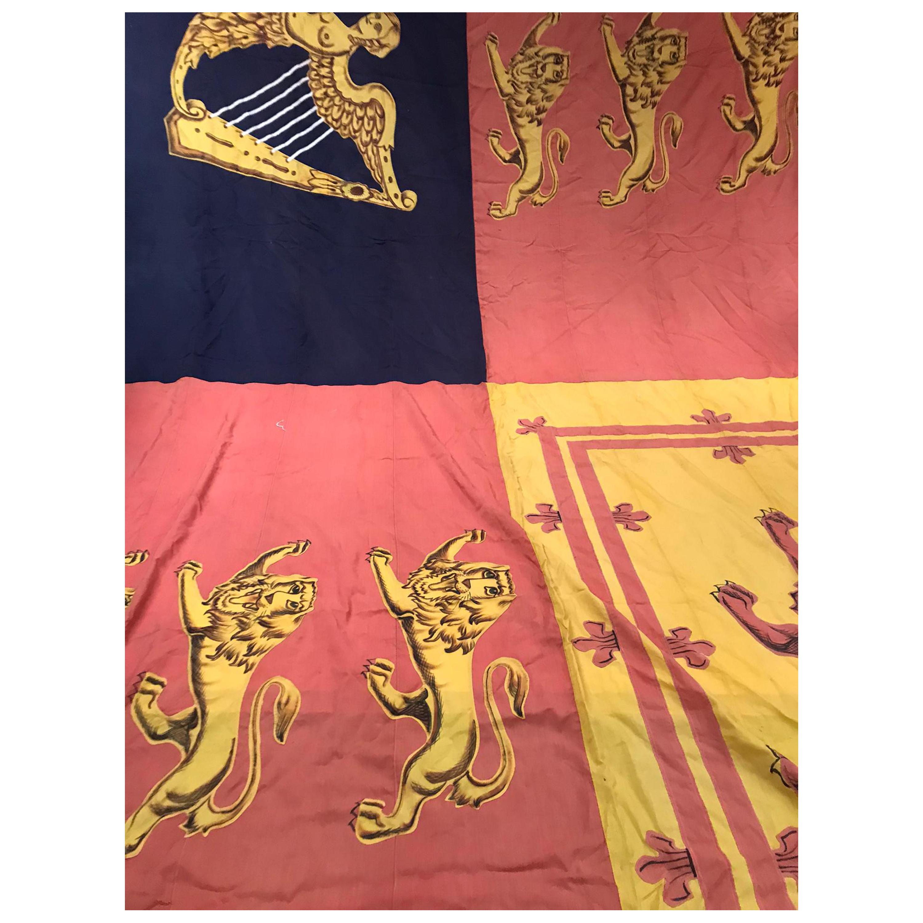 Impressive English Flag, Royal Standard For Sale