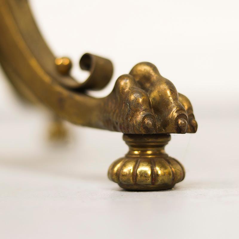 Ottone Impressionante lampada da terra inglese in ottone e rame in vendita