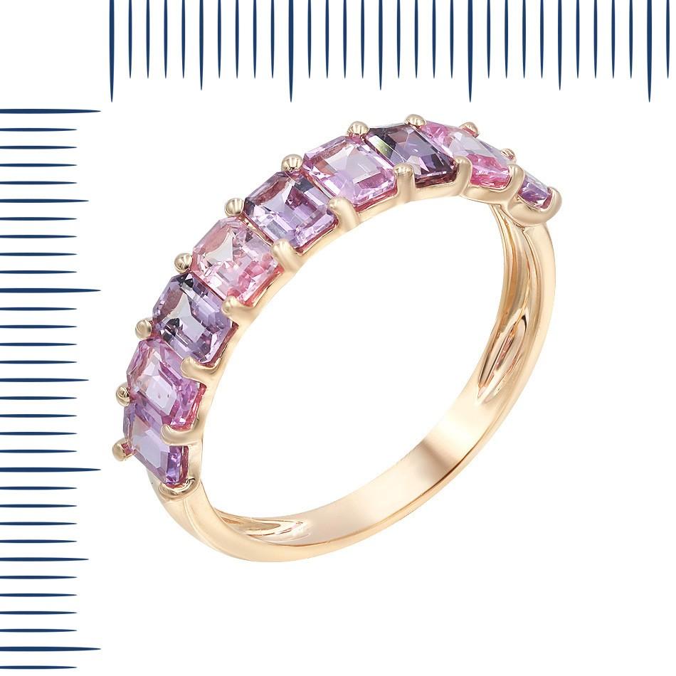 Ring Pink Gold 14 K (Matching Earrings Available)

Diamond 1-RND-0,01-H/VS2A
Pink Sapphire 5-1,11ct
Sapphire 4-0,89ct

Weight 2.18 grams
Size 16.5

With a heritage of ancient fine Swiss jewelry traditions, NATKINA is a Geneva based jewellery brand,