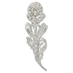 Impressive Flower Diamond Brooch