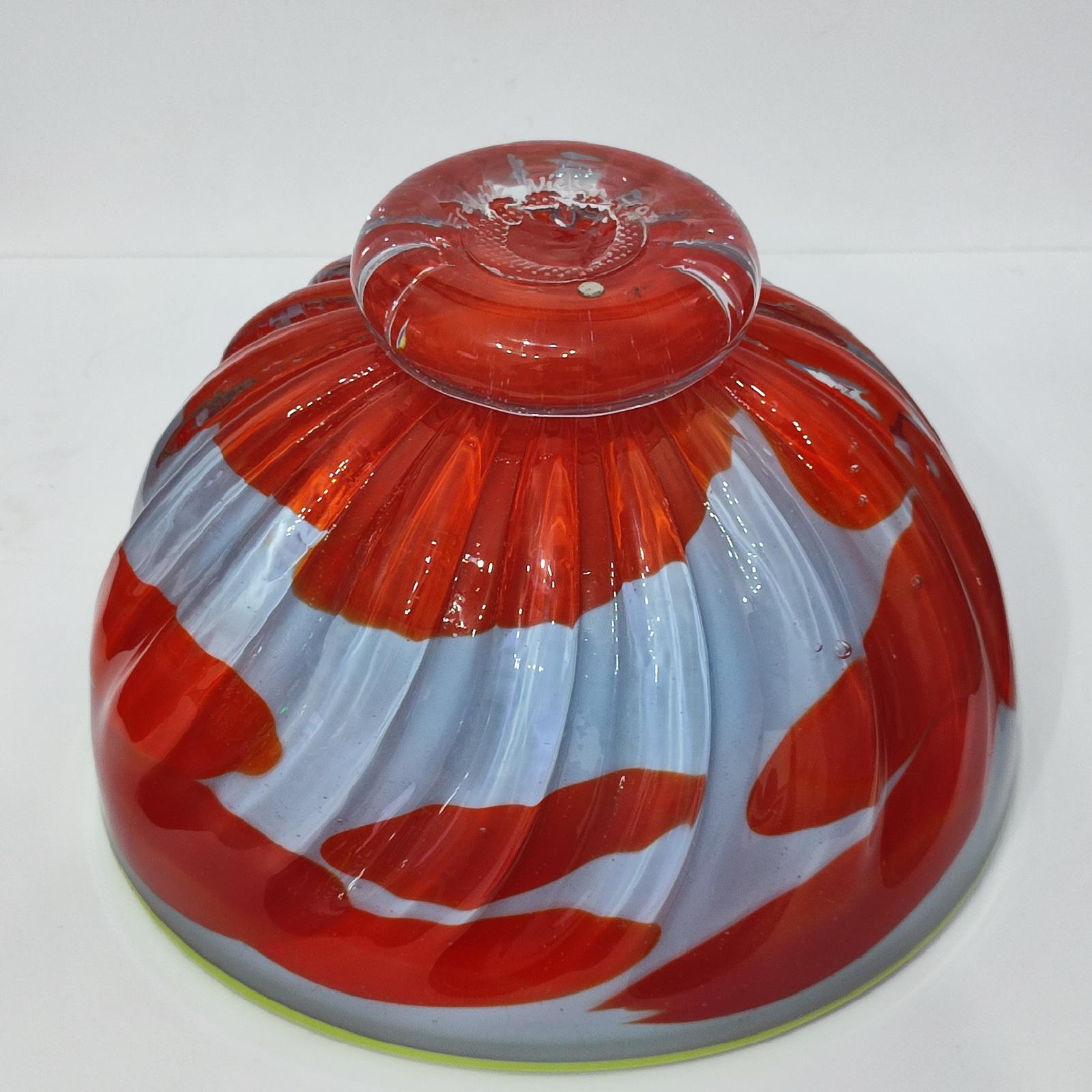Impressive Fredrik Nielsen Unique Large Glass Bowl, 2003 For Sale 4