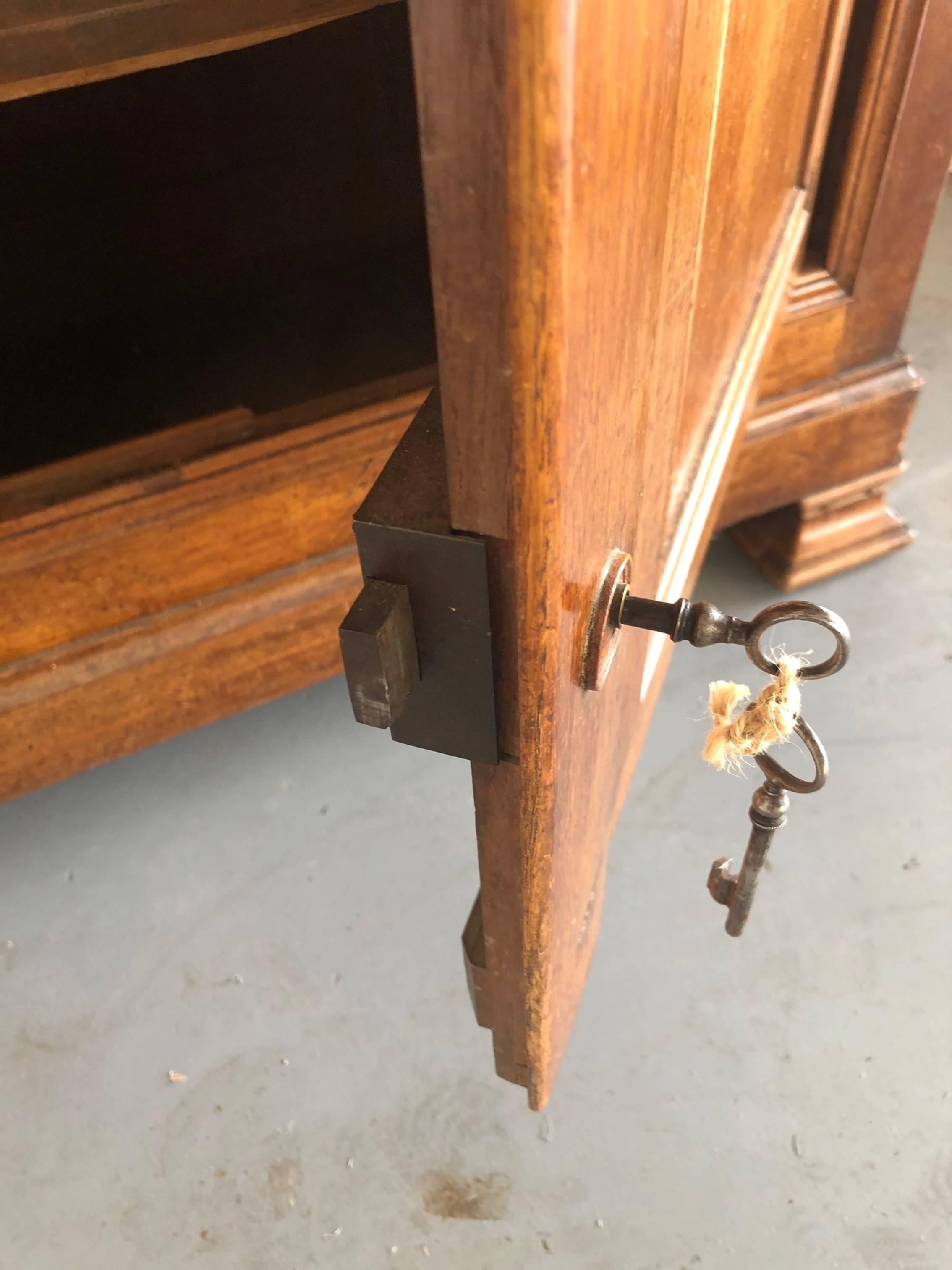 Impressive French 19th Century Walnut Deux Corps Buffet Cabinet 7