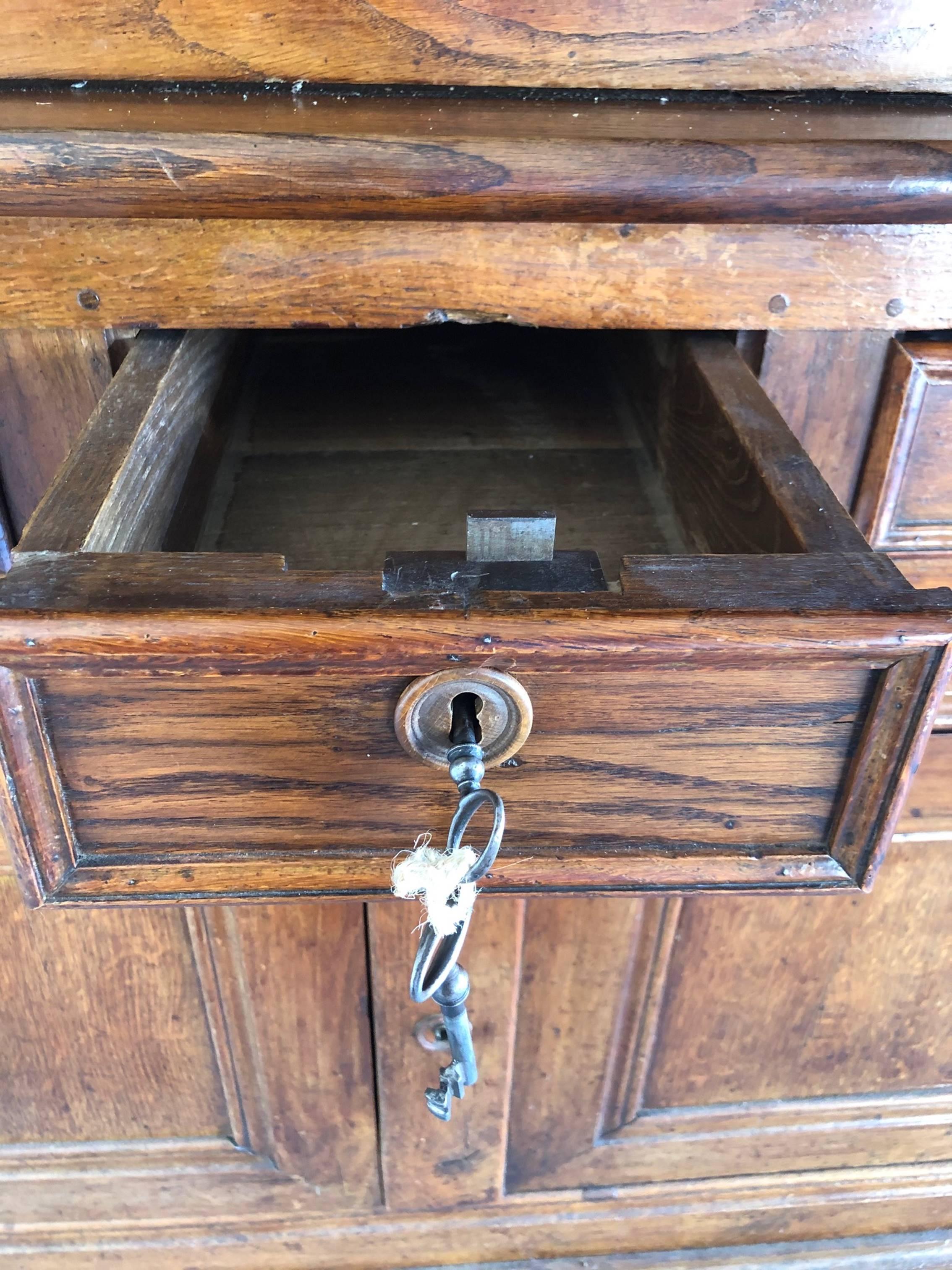 Impressive French 19th Century Walnut Deux Corps Buffet Cabinet 3