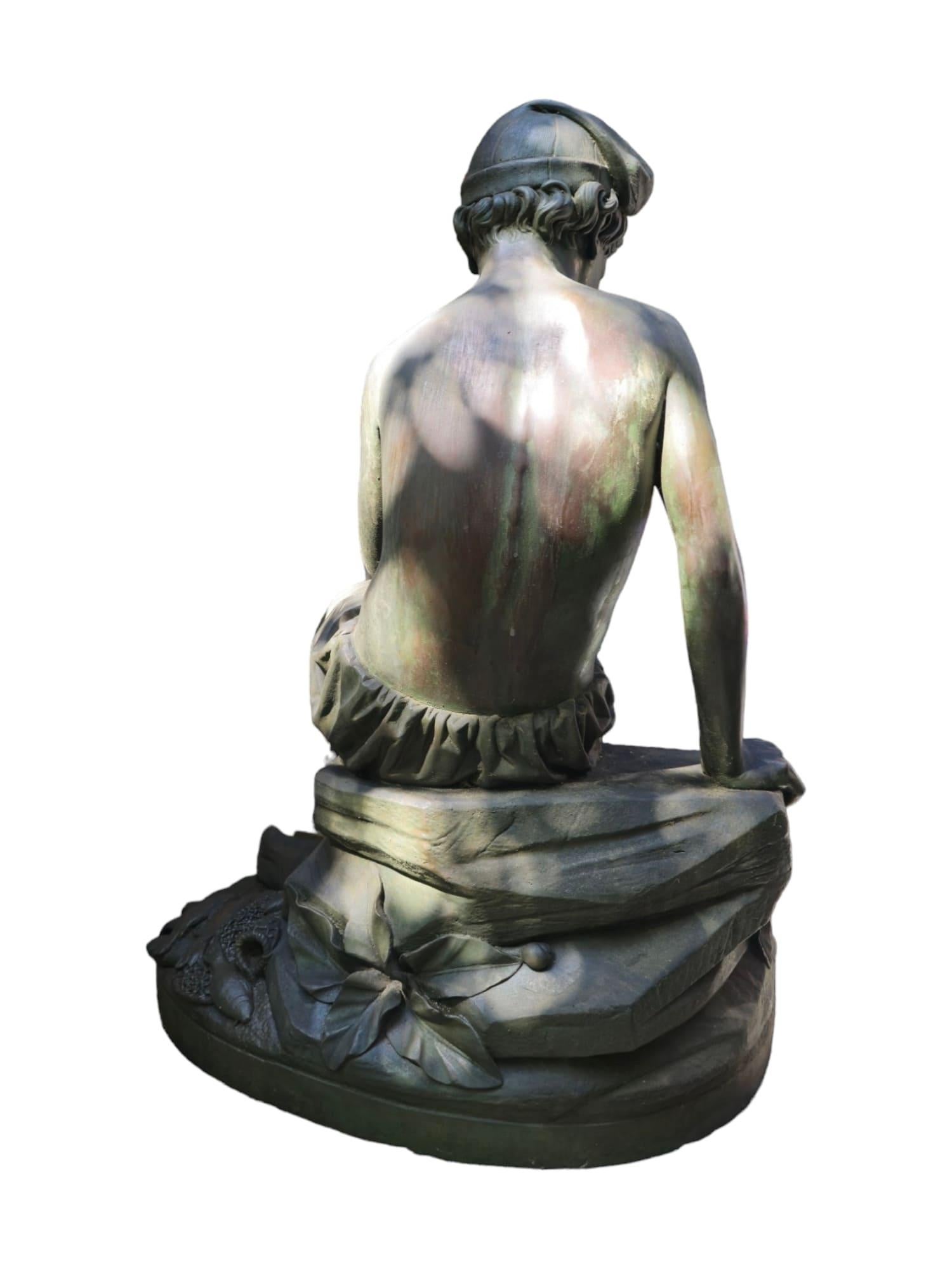 Impressionante scultura francese in bronzo di E. Martin in vendita 9