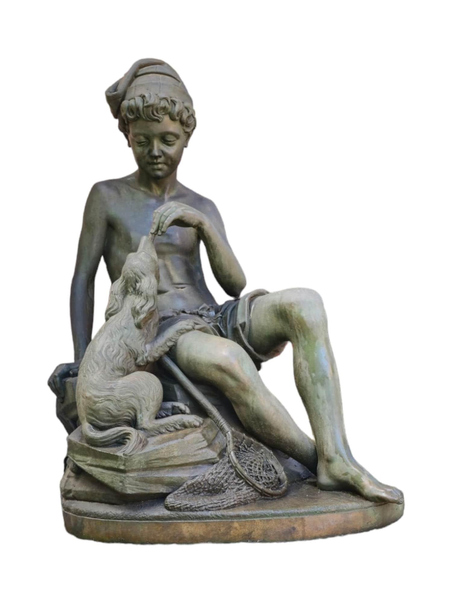 Impressionante scultura francese in bronzo di E. Martin in vendita 12