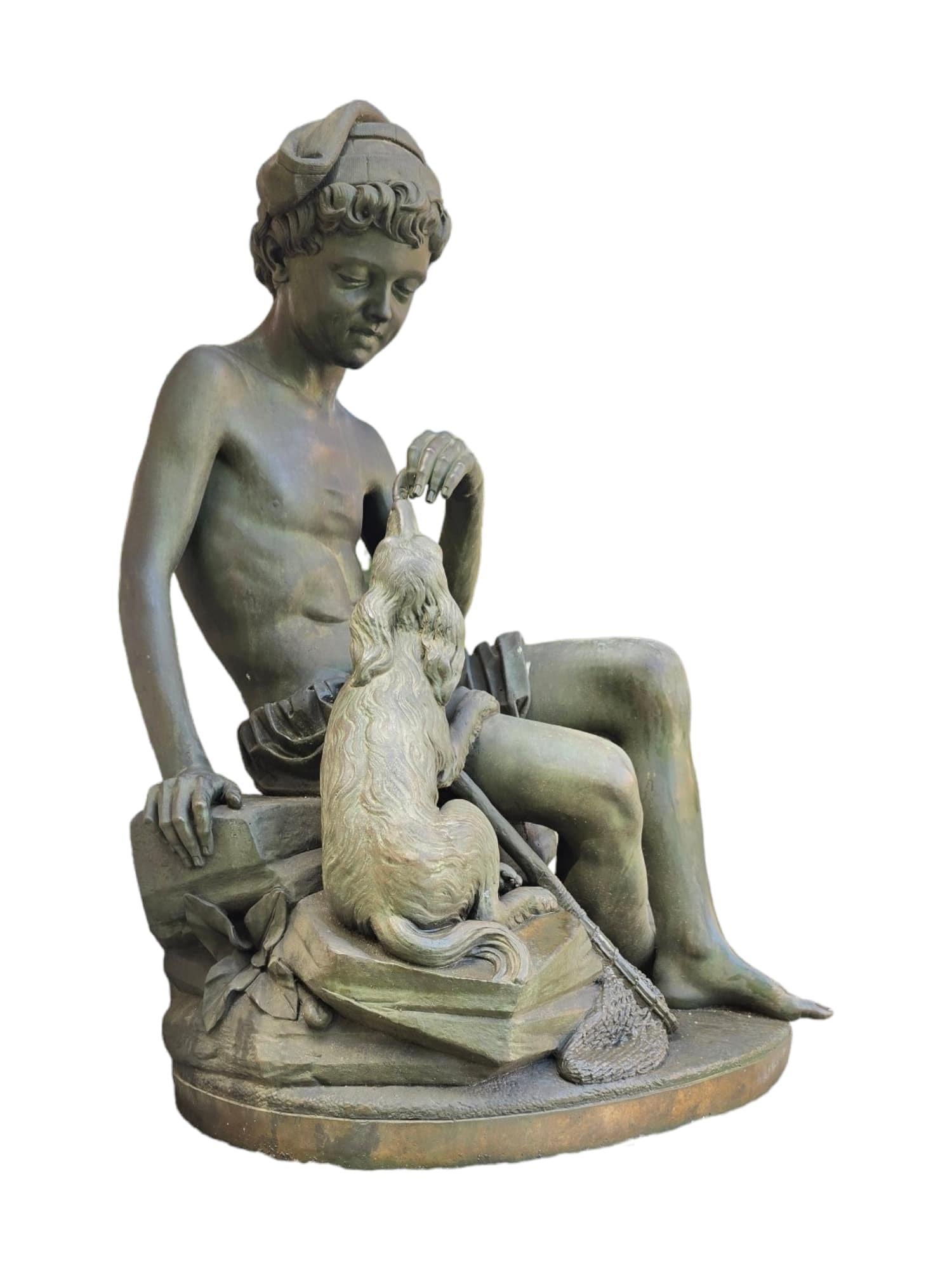 Impressionante scultura francese in bronzo di E. Martin in vendita 13