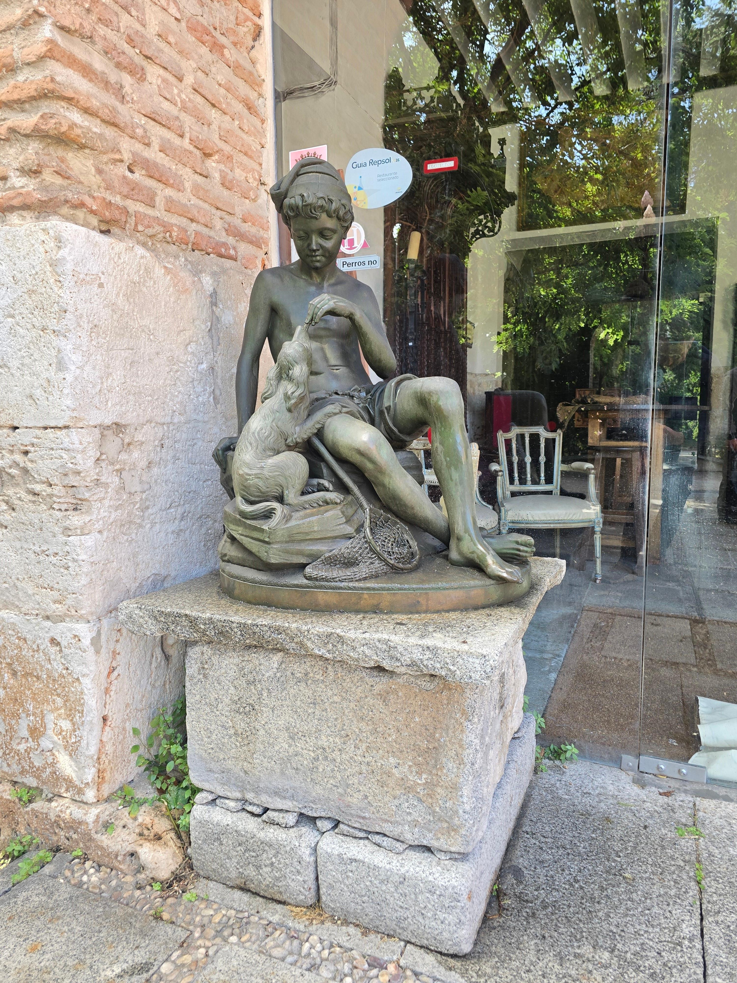Bronzo Impressionante scultura francese in bronzo di E. Martin in vendita