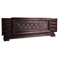 Beeindruckendes französisches geschnitztes Sideboard von Andre Le Picard, 1940er Jahre