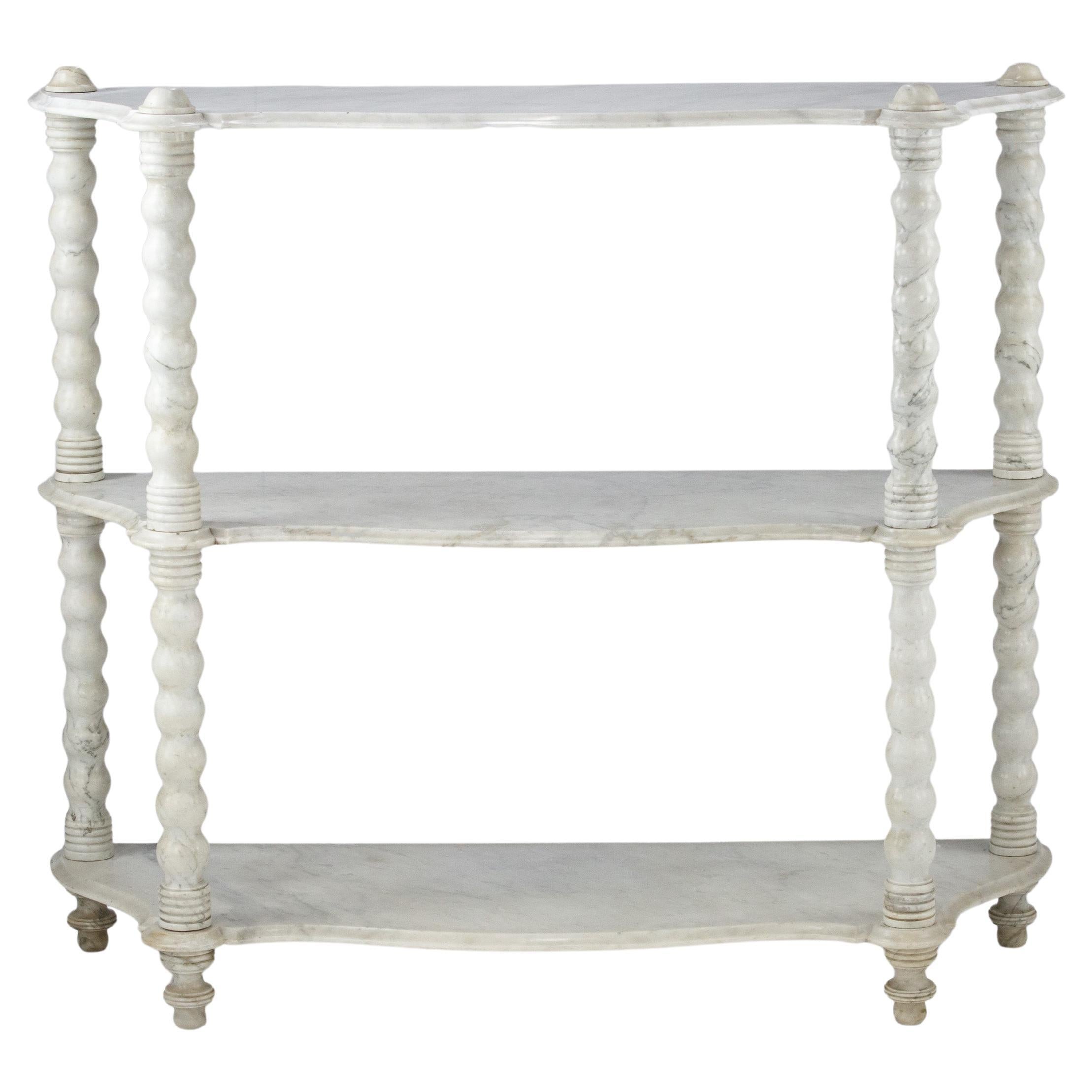 Impressive French Large Marble Patisserie Display Etagere