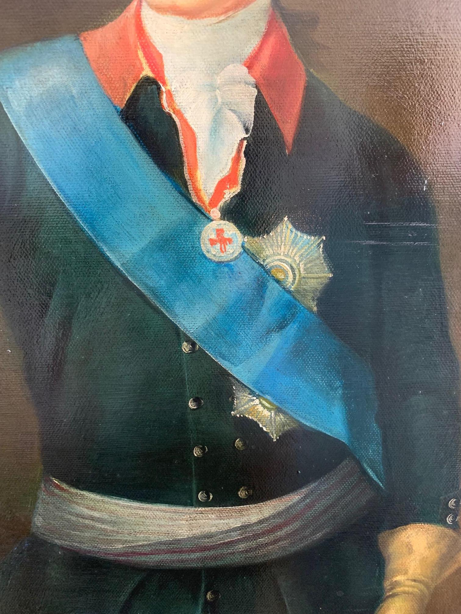 Impressive French Military Portrait by Henry Callan In Good Condition In Hopewell, NJ