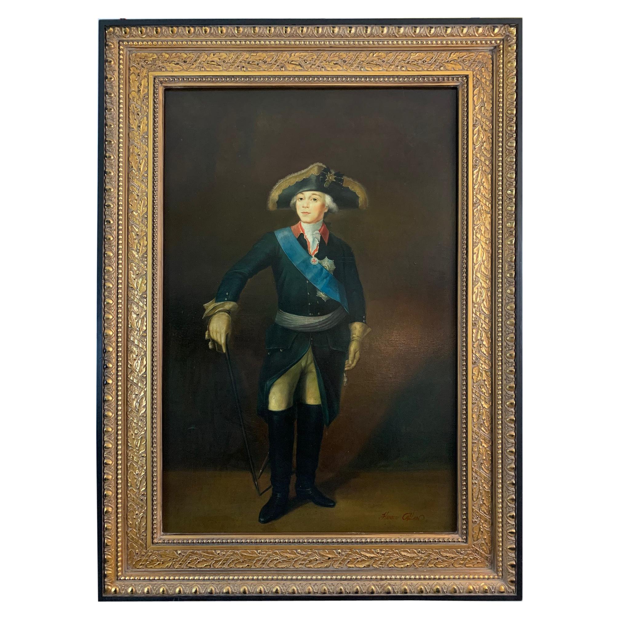 Impressive French Military Portrait by Henry Callan