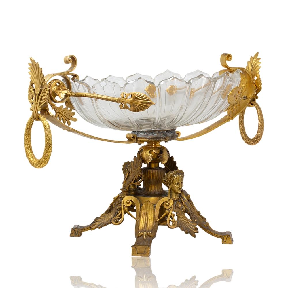 Impressive French Ormolu Mounted Coupe Centrepiece 3