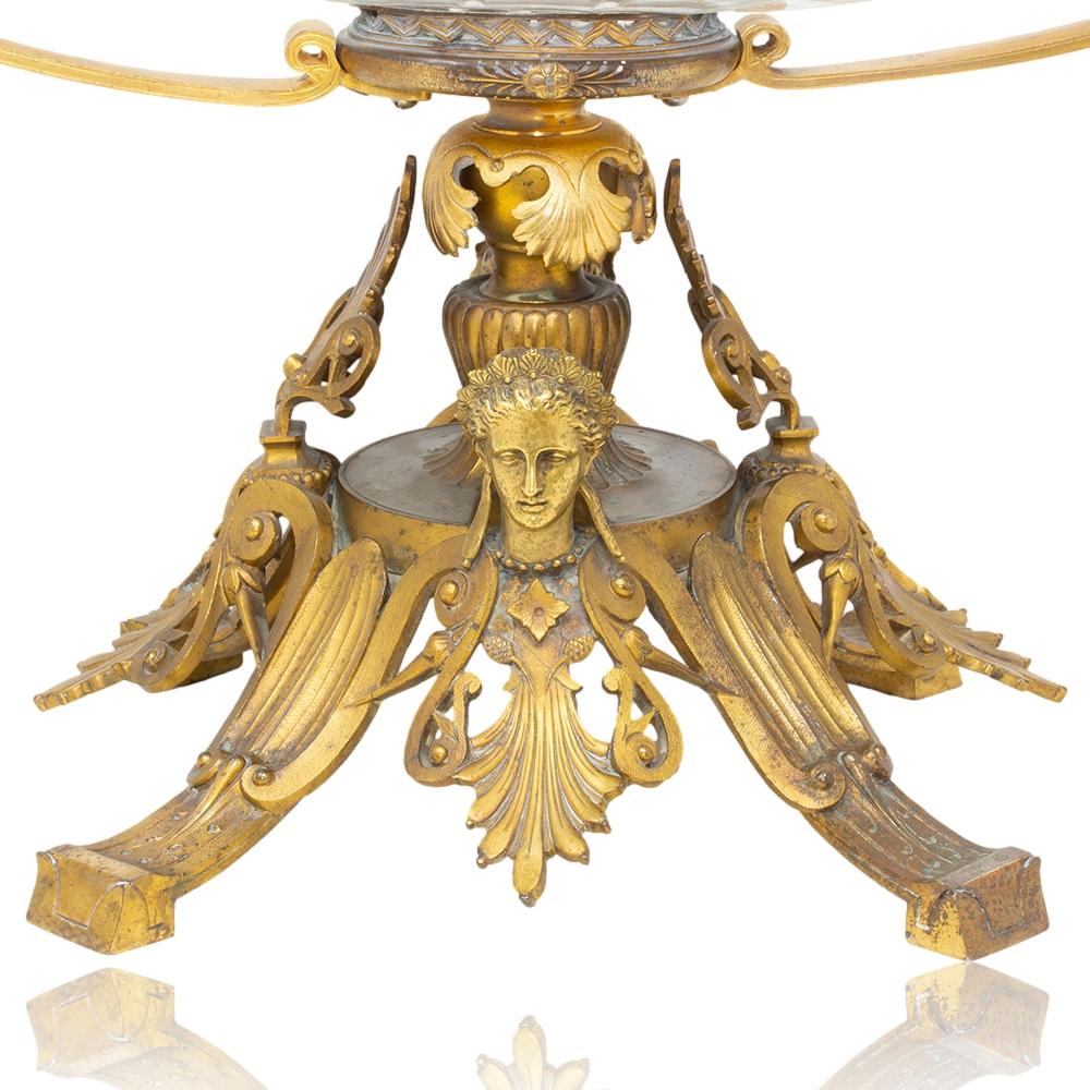 Impressive French Ormolu Mounted Coupe Centrepiece 7