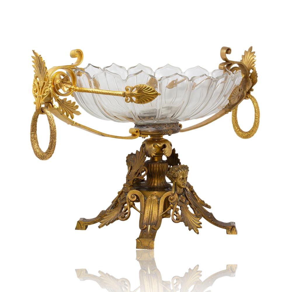 19th Century Impressive French Ormolu Mounted Coupe Centrepiece