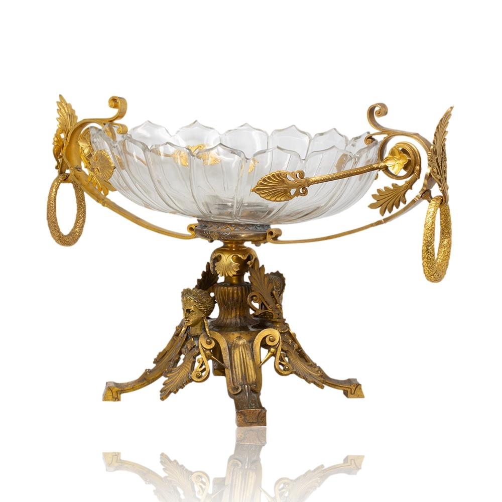 Impressive French Ormolu Mounted Coupe Centrepiece 1