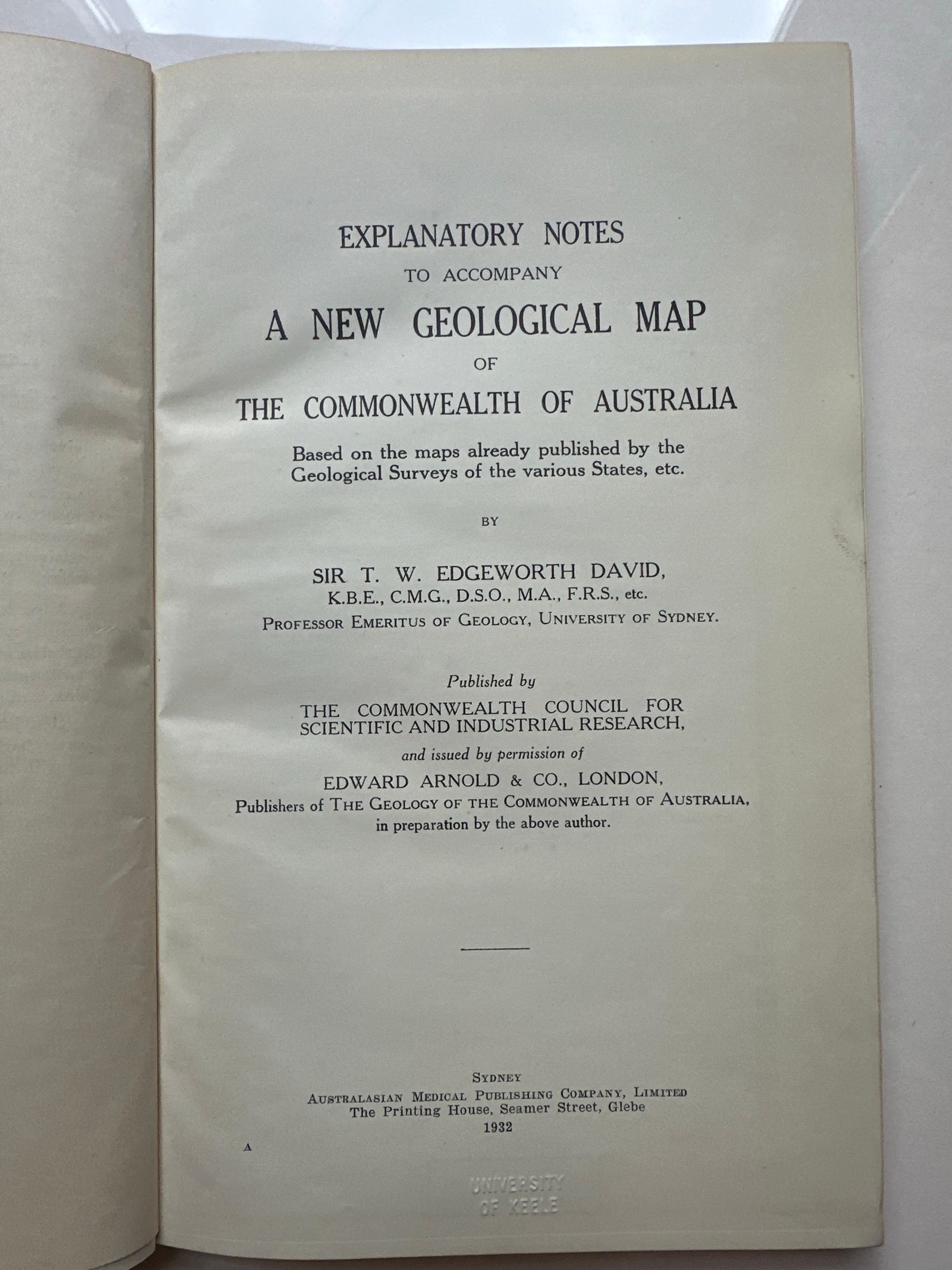 Impressive Geological Map of Australia – Rare Oversized Wall Display, 1931–32 For Sale 4