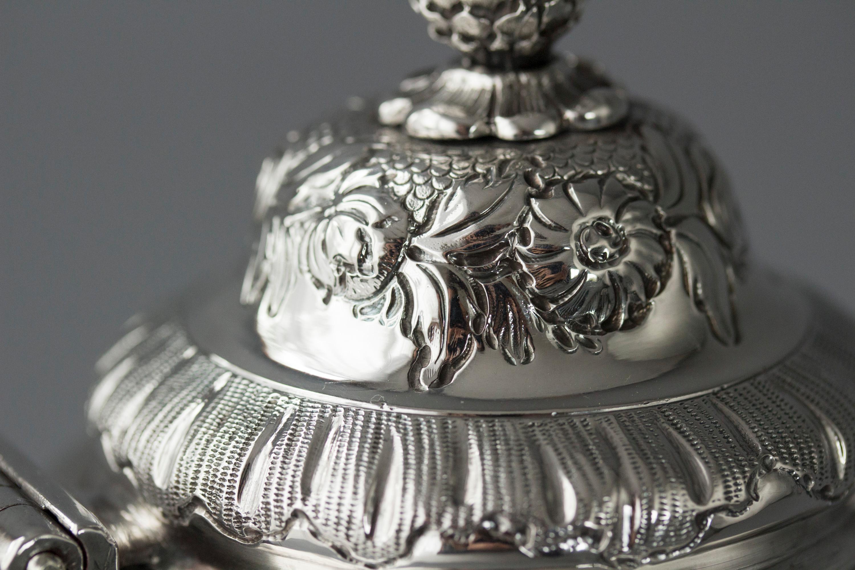 Impressive George II Silver Coffee Pot, London 1751 7