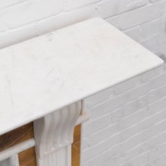 Impressive Georgian Style Statuary & Sienna Marble Chimneypiece