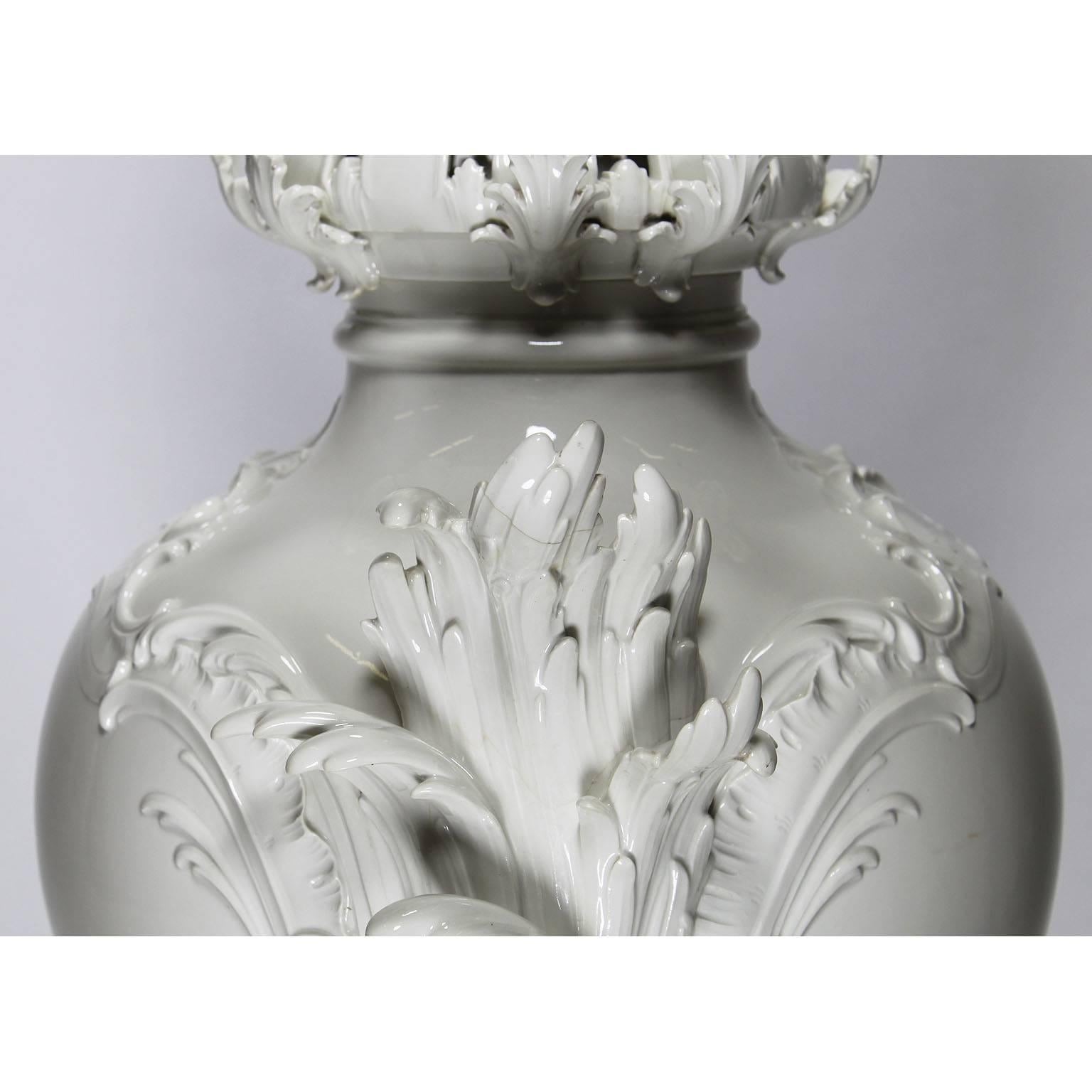Impressive German 19th Century Berlin KPM Porcelain Figural Exhibition Urn Vase 9