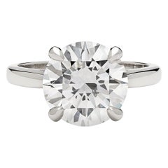 Impressive GIA 4.07 Carat Diamond Engagement Ring