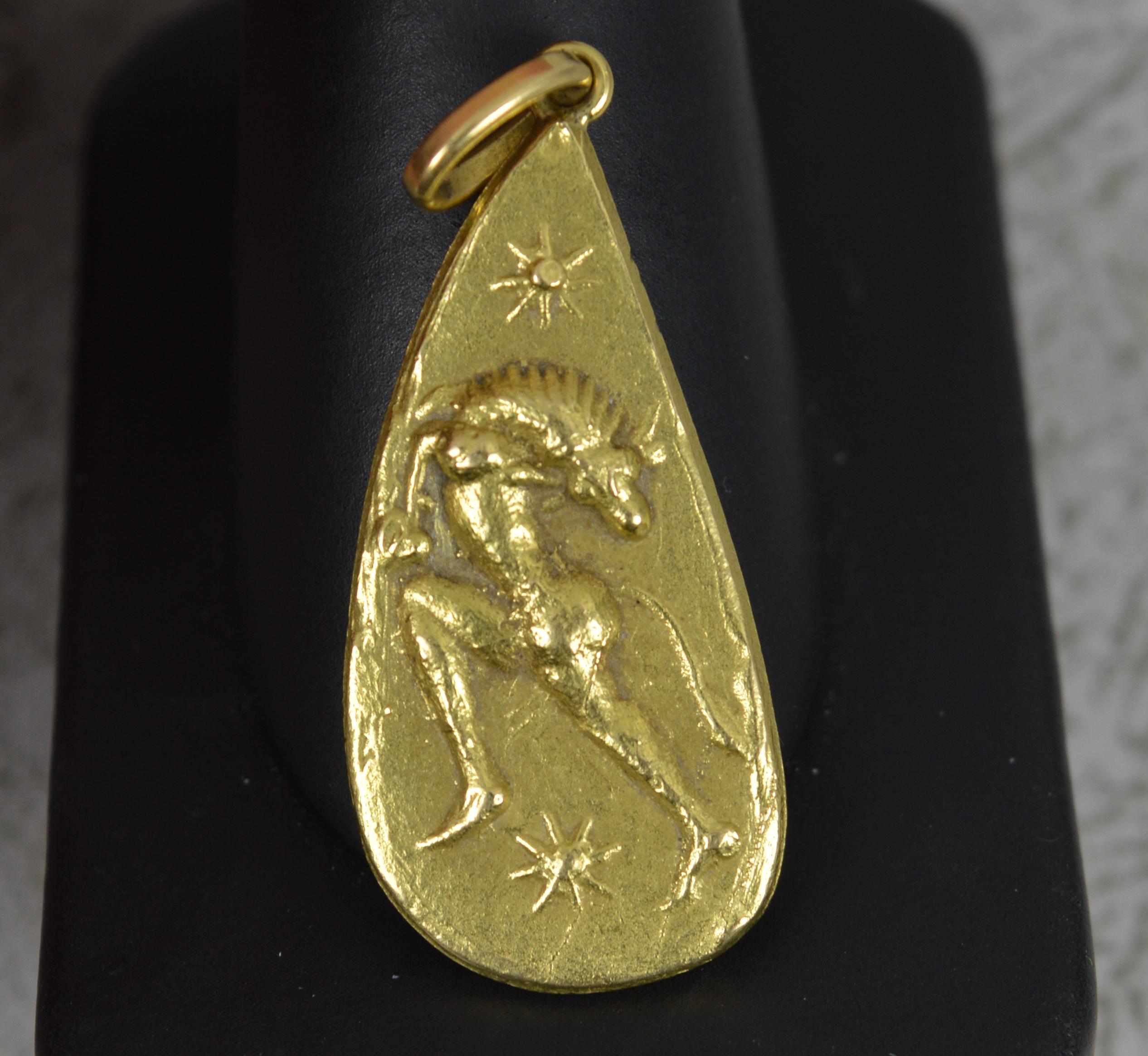 Impressive Greek 14 Carat Gold Pendant 2