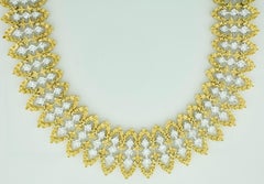 Impressive Heavy Diamond  Necklace in 18k Yellow Gold [5 Ounces+] 7.00 carats