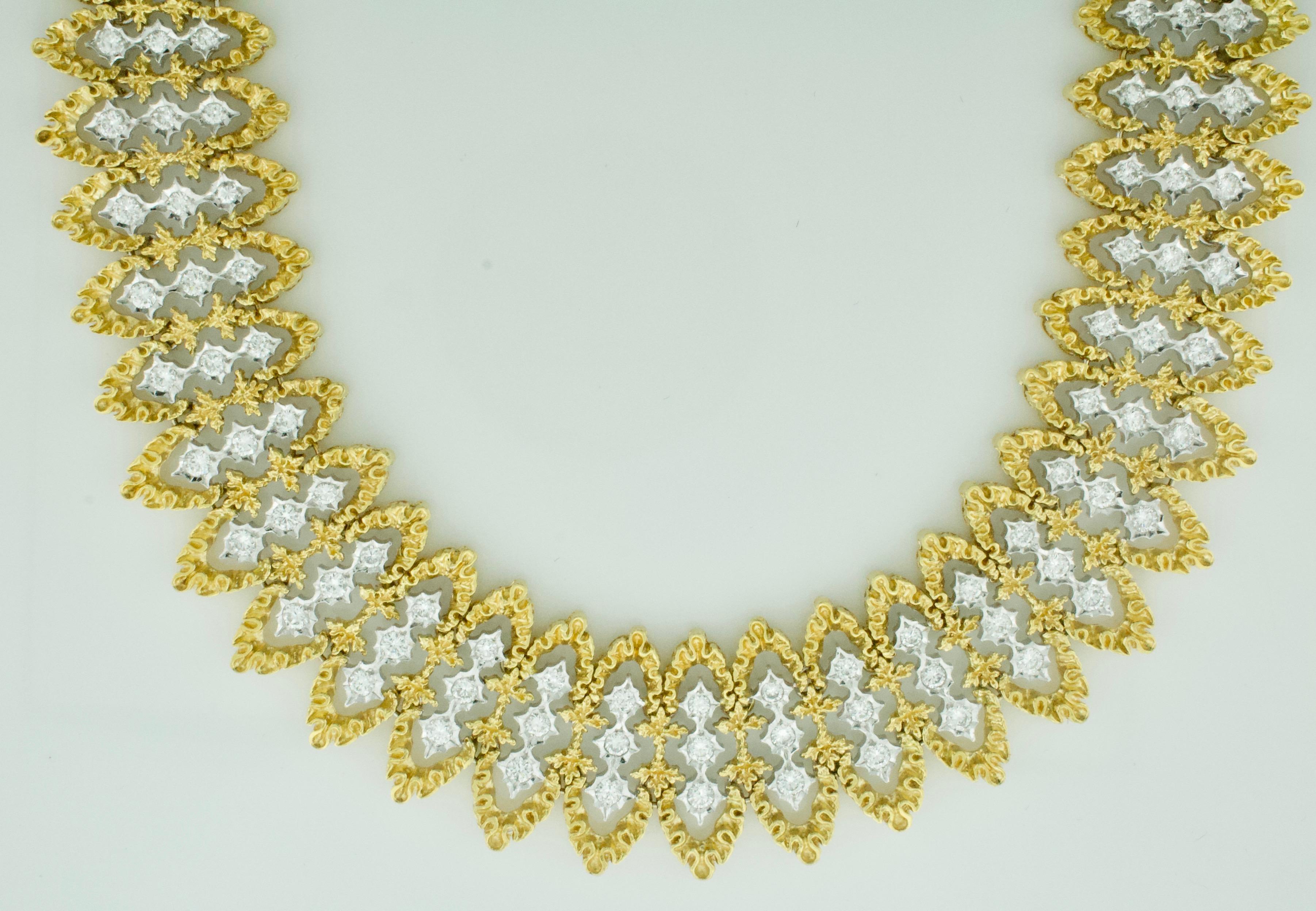Impressive Heavy Diamond  Necklace in 18k Yellow Gold [5 Ounces+] 7.00 carats  In Excellent Condition For Sale In Wailea, HI