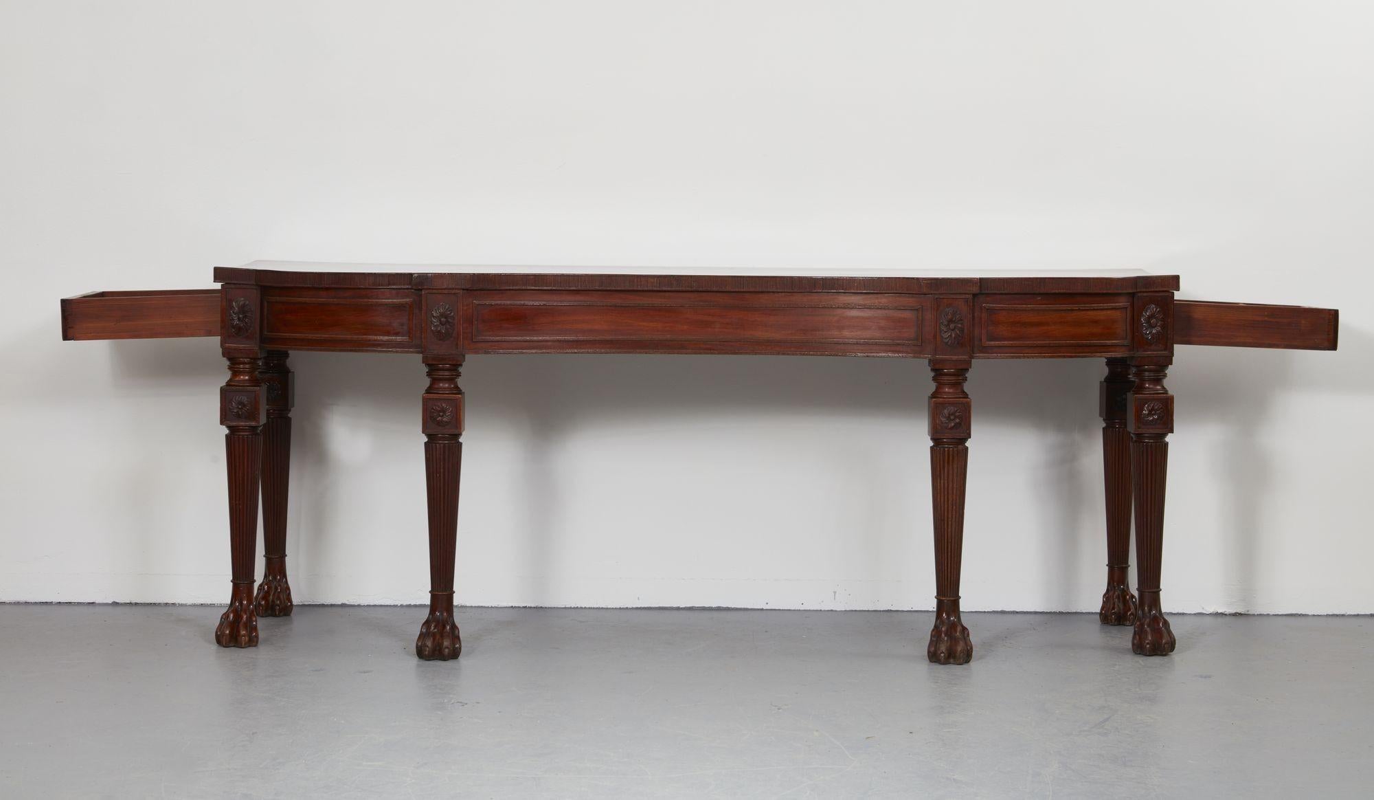 Impressive Irish Country House Regency Hall Table For Sale 1