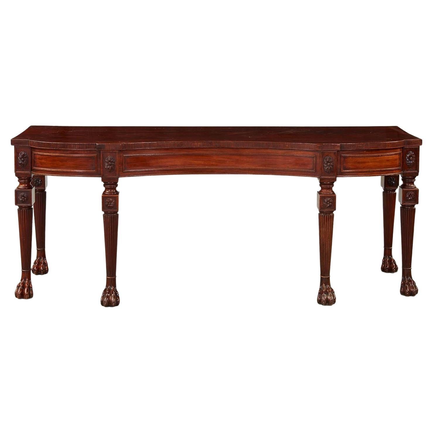 Impressive Irish Country House Regency Hall Table For Sale