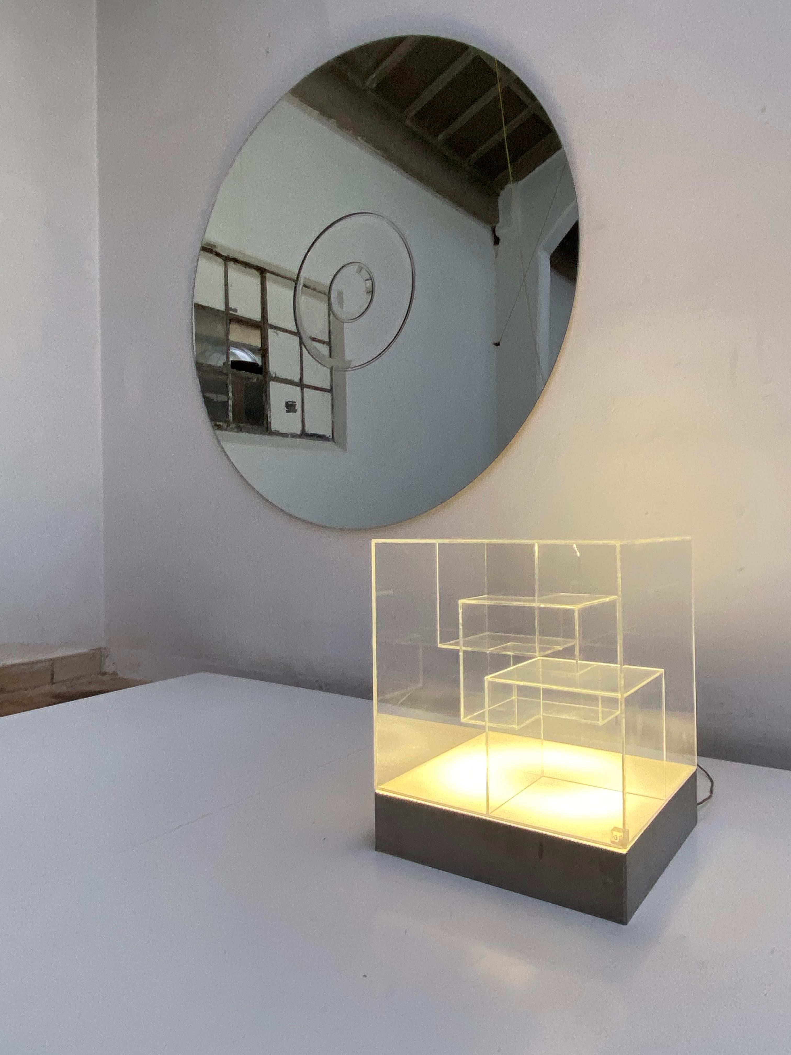 Impressive Italian Acrylic Light Sculpture in the Style of Gianfranco Fini, 1969 3
