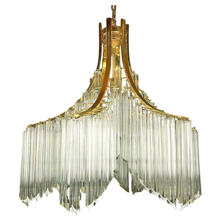 Lustre Bleu attribué à Venini, 1930 en vente sur