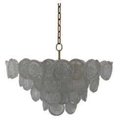 Impressive Kalmar Lucite Disc Chandelier, Austria, 1970s