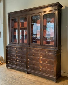 Impressive Large 19th Century Italian Mercantile Cabinet