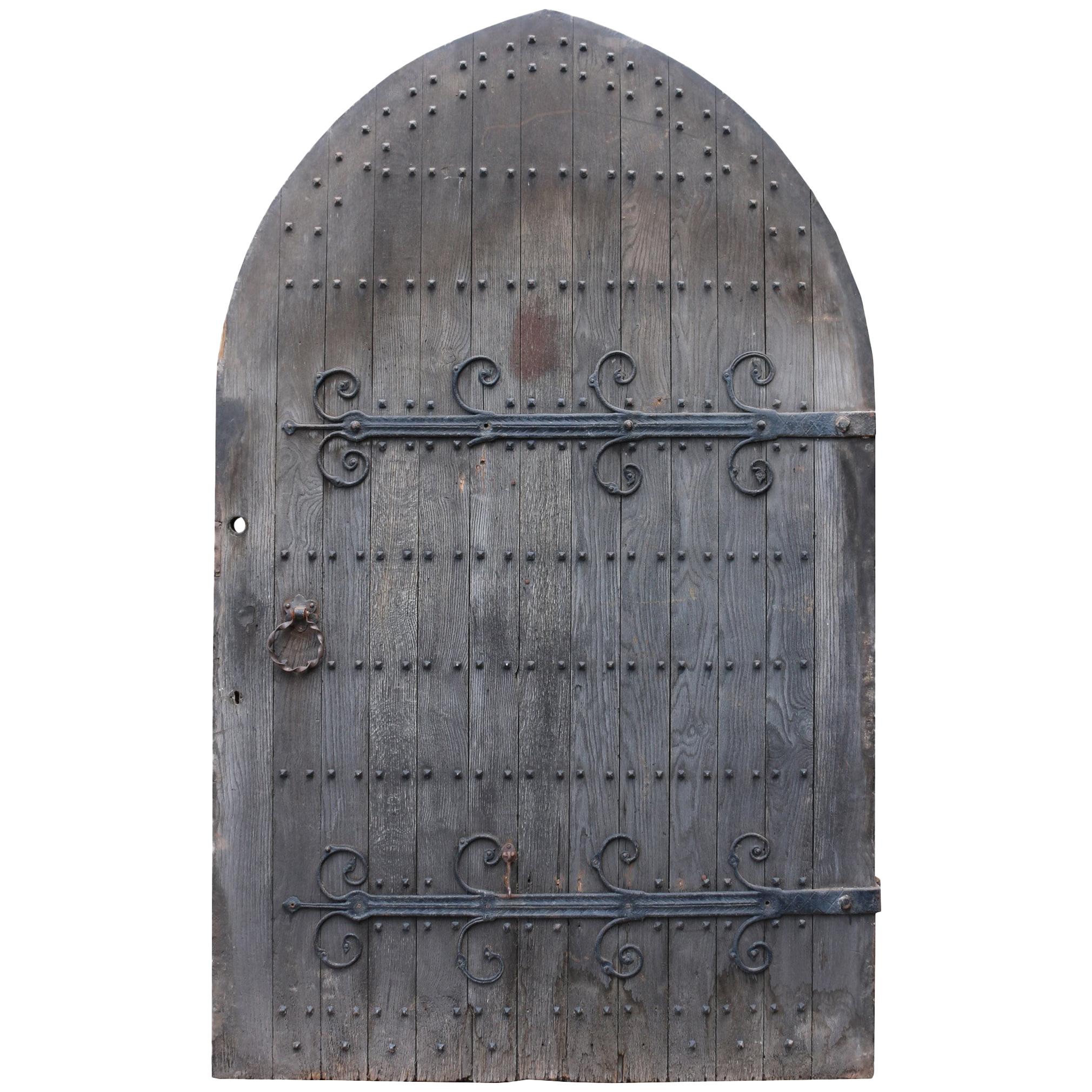 Impressive Large Arched Oak Front Door