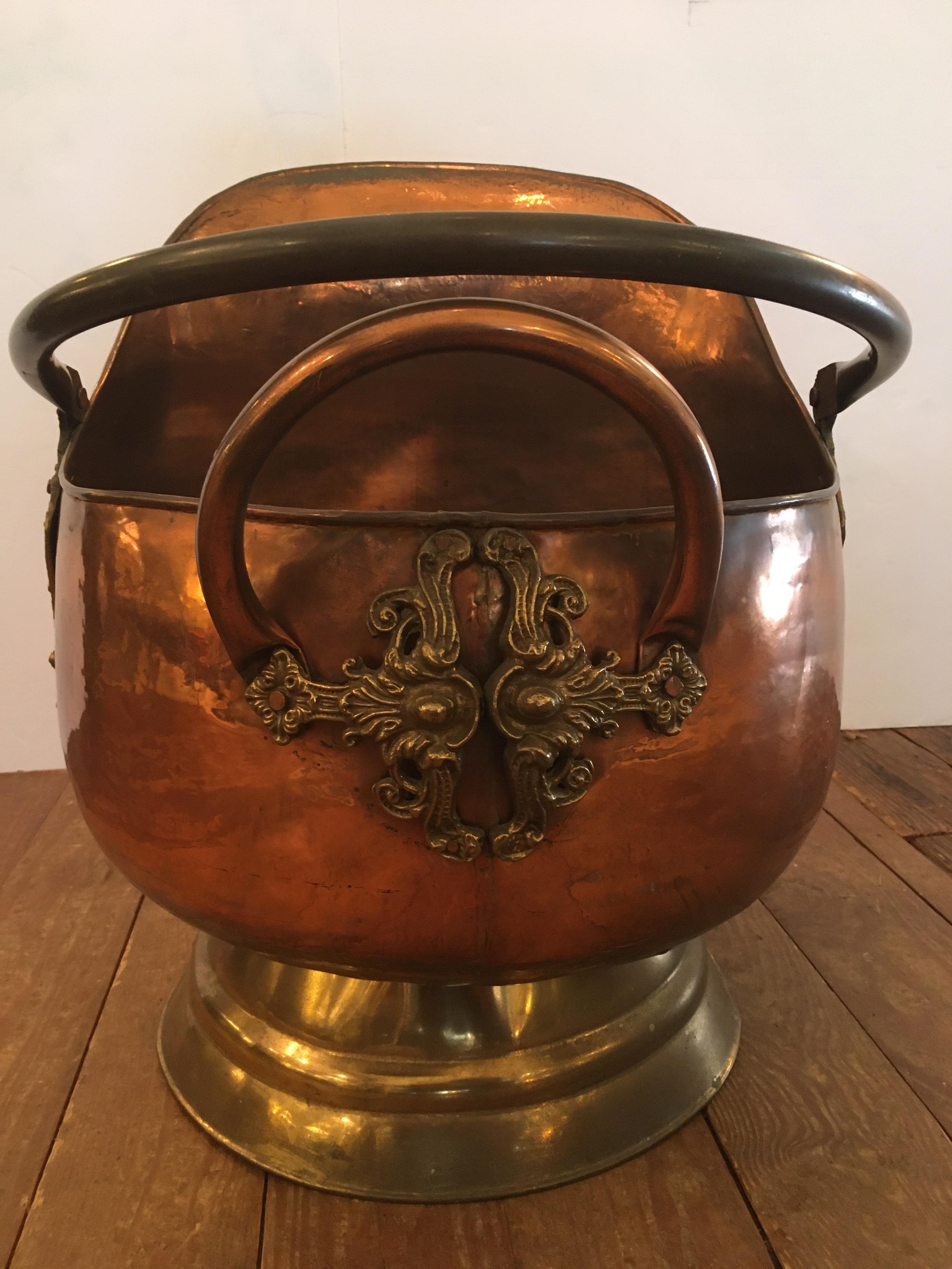 brass kindling bucket
