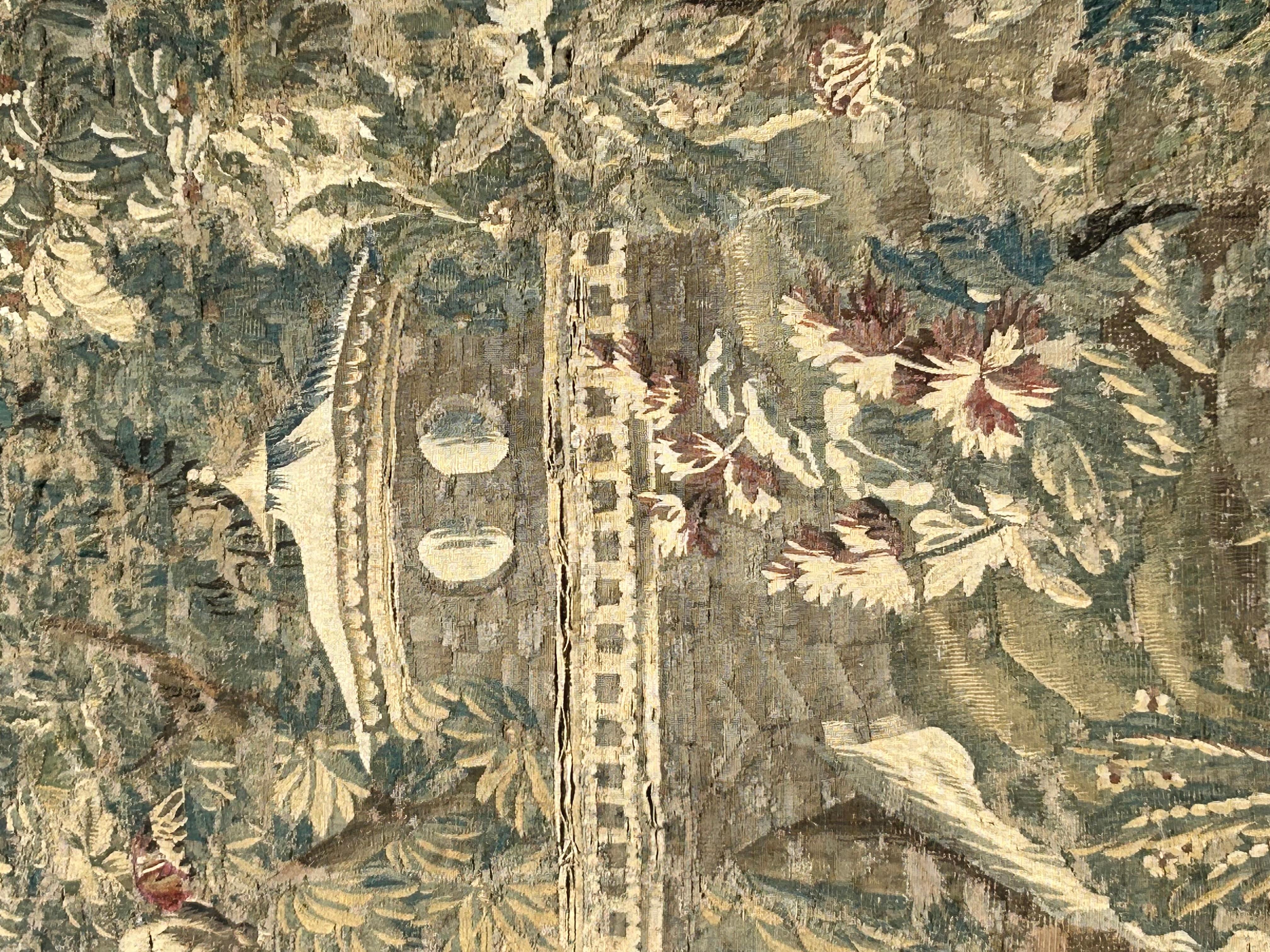 Chinoiserie Impressive Large French Aubusson Wool Tapestry  For Sale