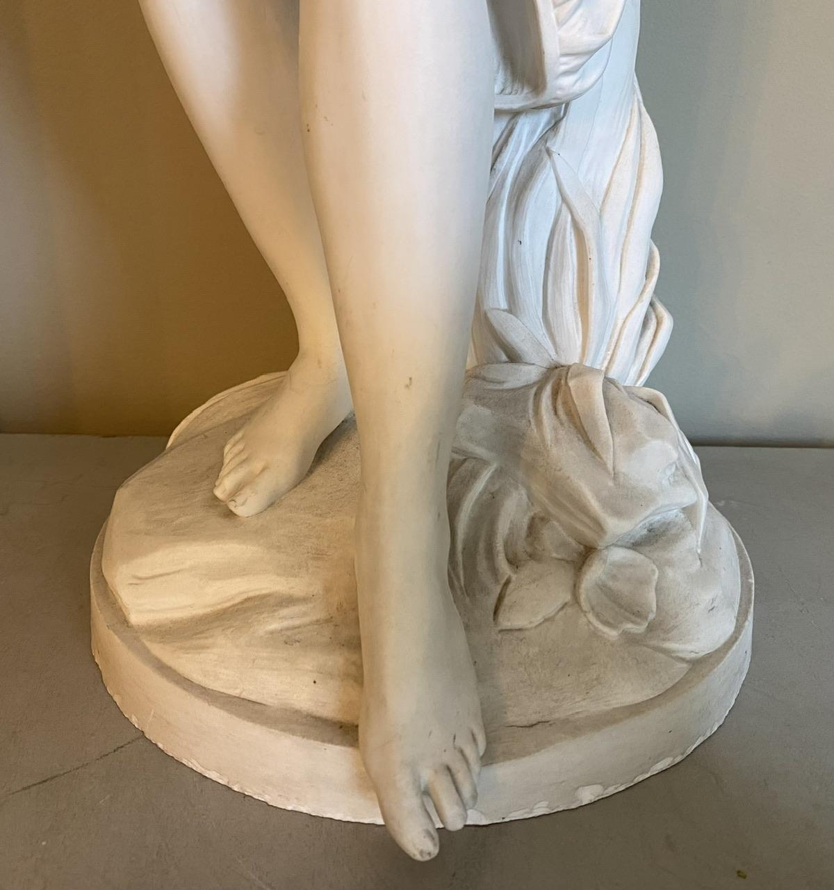European Impressive Large French Parian Classical Nude For Sale