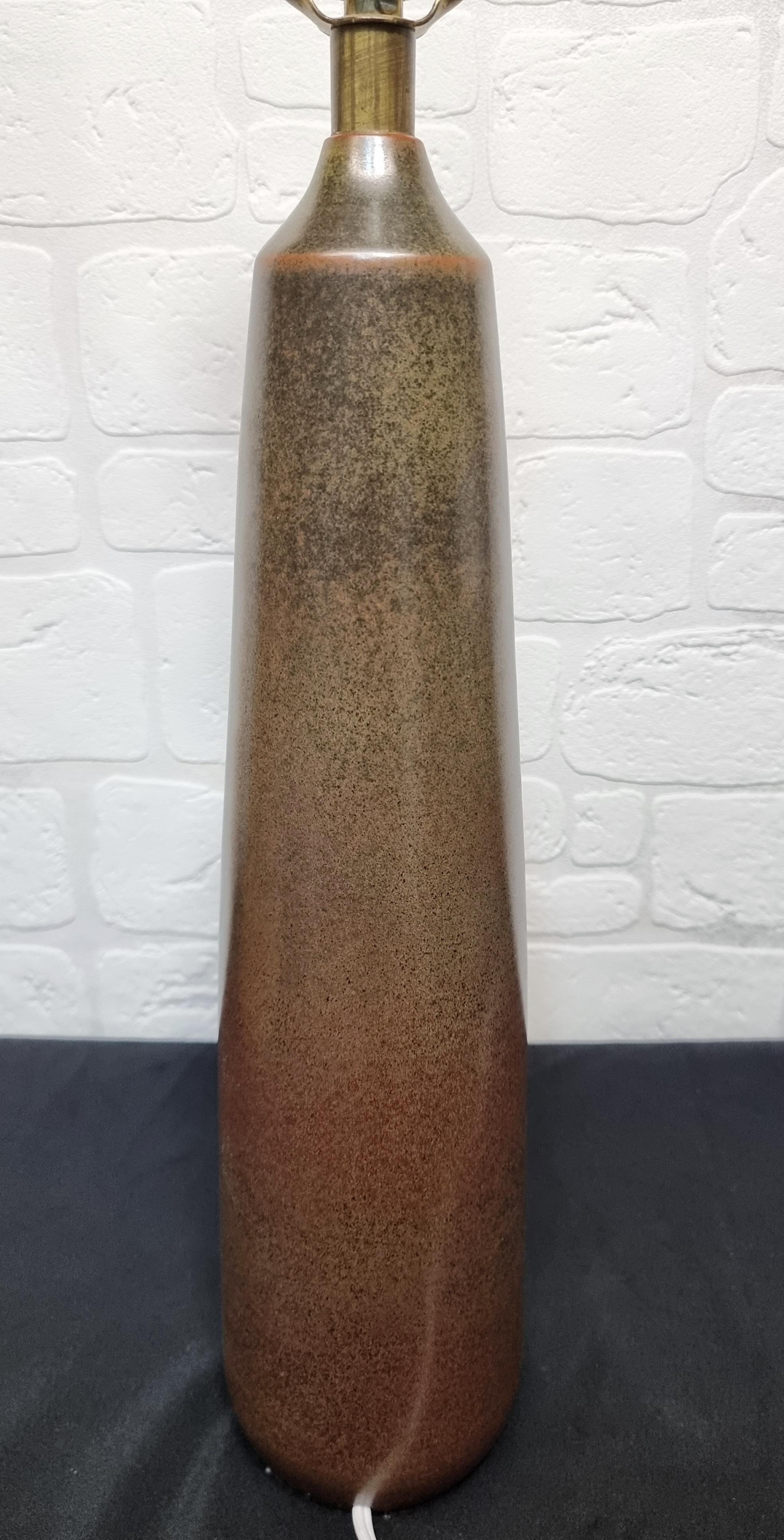 Impressive Large Pair of 1960's Ceramic Lamps by Lotte and Gunnar Bostlund  For Sale 5