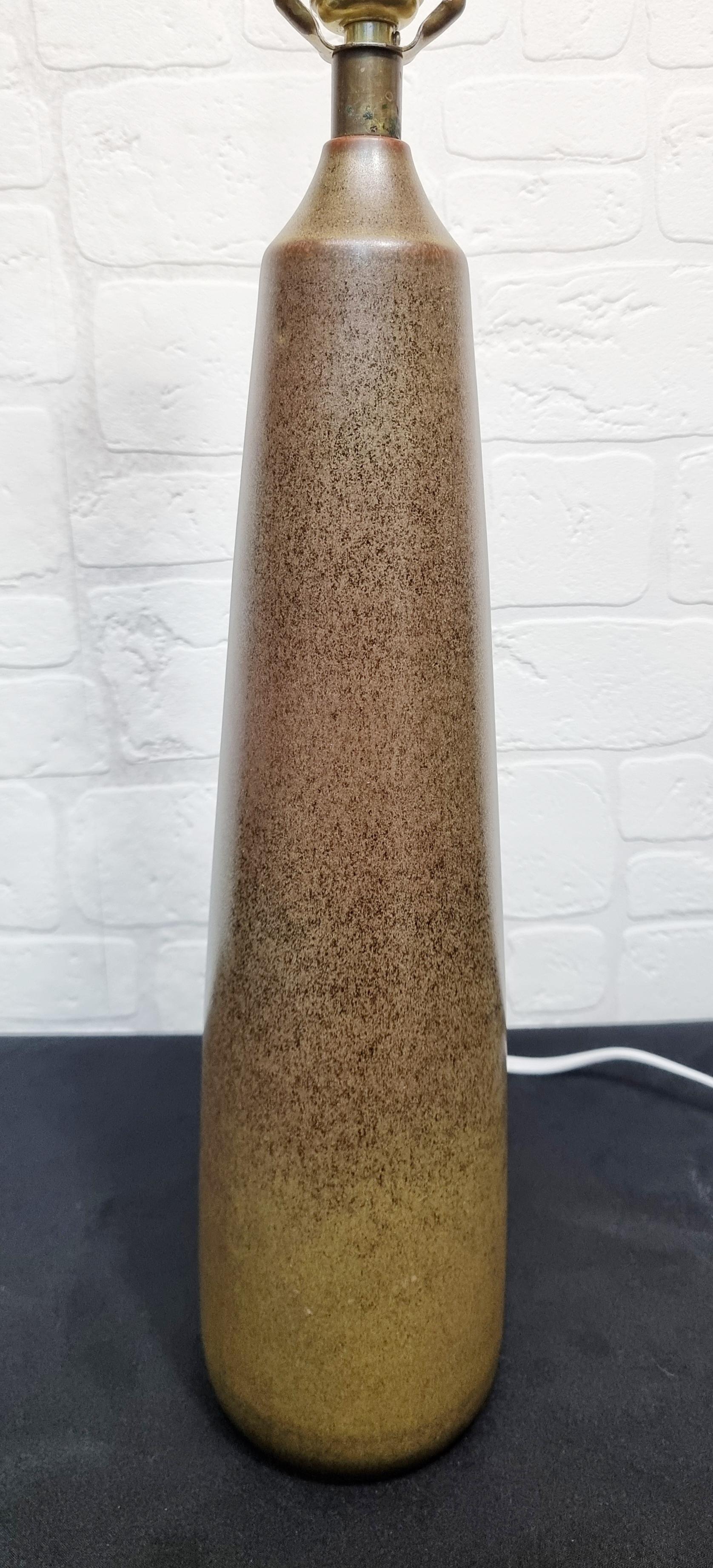 Canadian Impressive Large Pair of 1960's Ceramic Lamps by Lotte and Gunnar Bostlund  For Sale