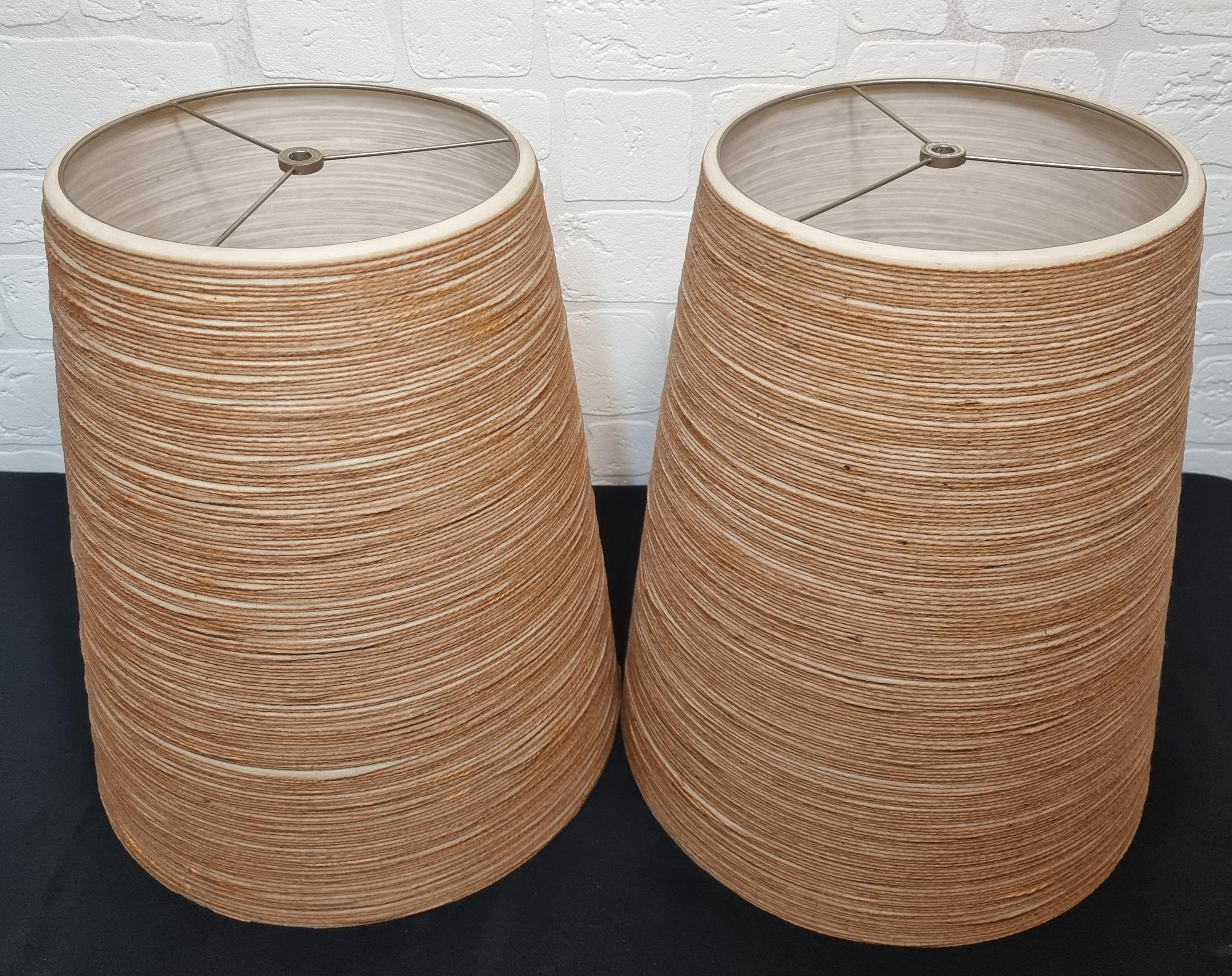 Hand-Crafted Impressive Large Pair of 1960's Ceramic Lamps by Lotte and Gunnar Bostlund  For Sale