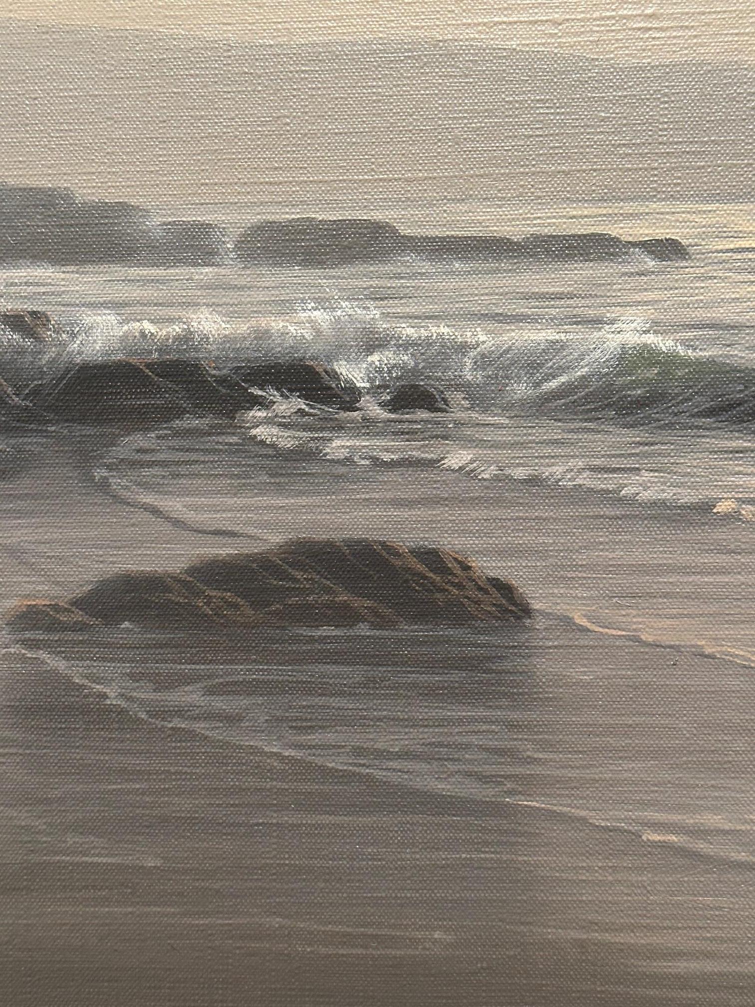 Beeindruckende große Seelandschaft des englischen Künstlers Guy Gladwell im Angebot 7