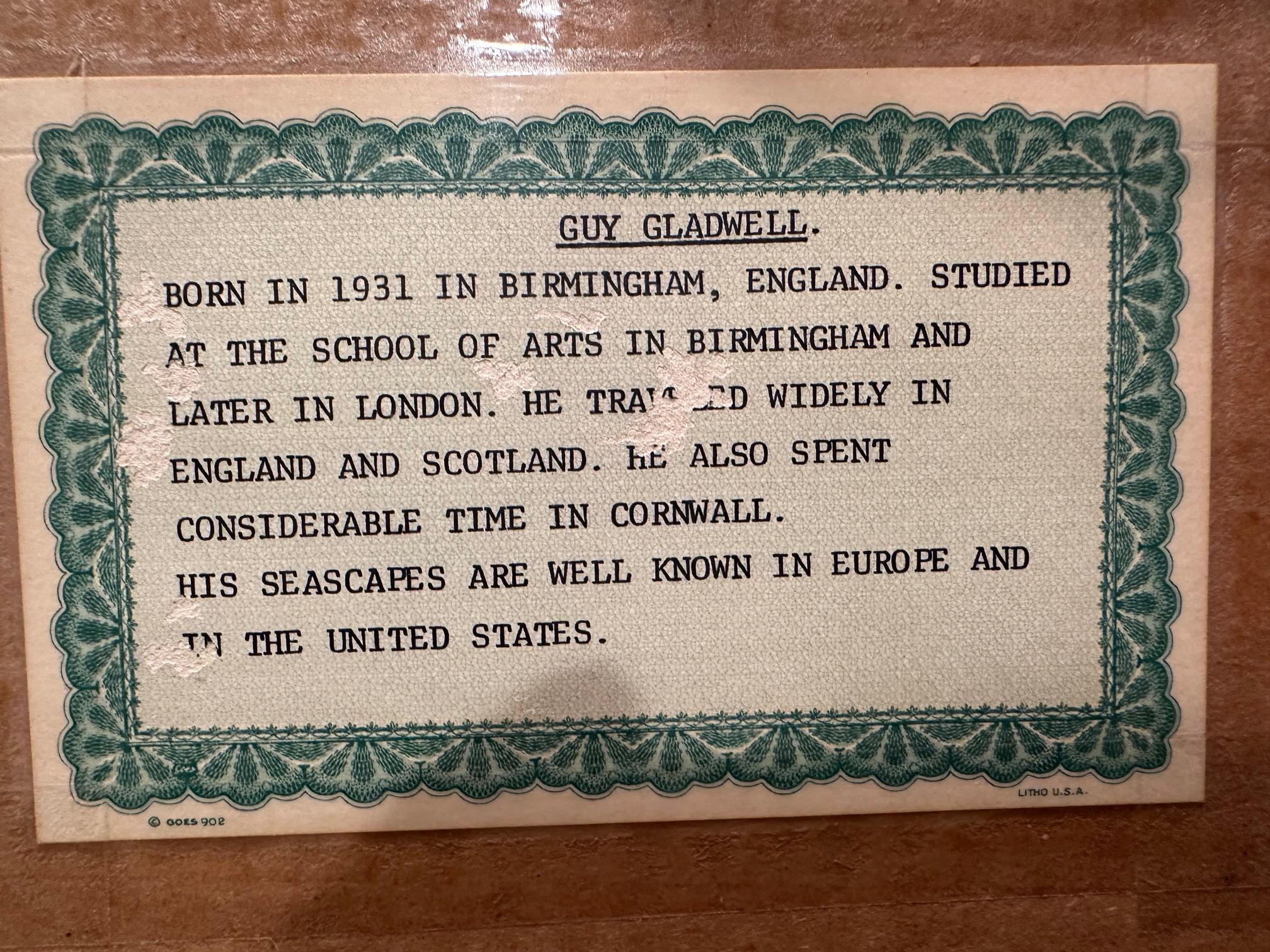 Beeindruckende große Seelandschaft des englischen Künstlers Guy Gladwell im Angebot 9
