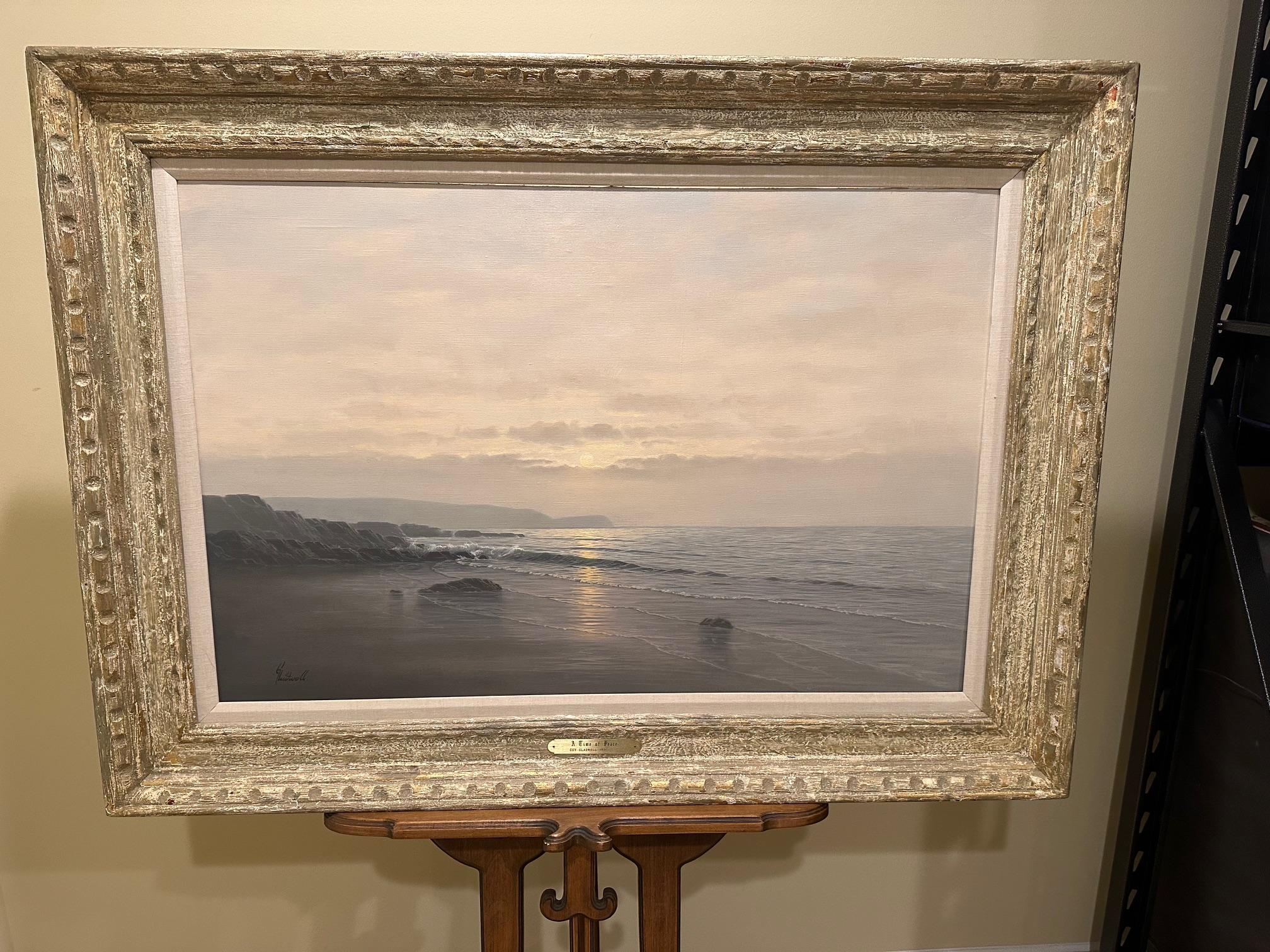 Beeindruckende große Seelandschaft des englischen Künstlers Guy Gladwell im Angebot 3
