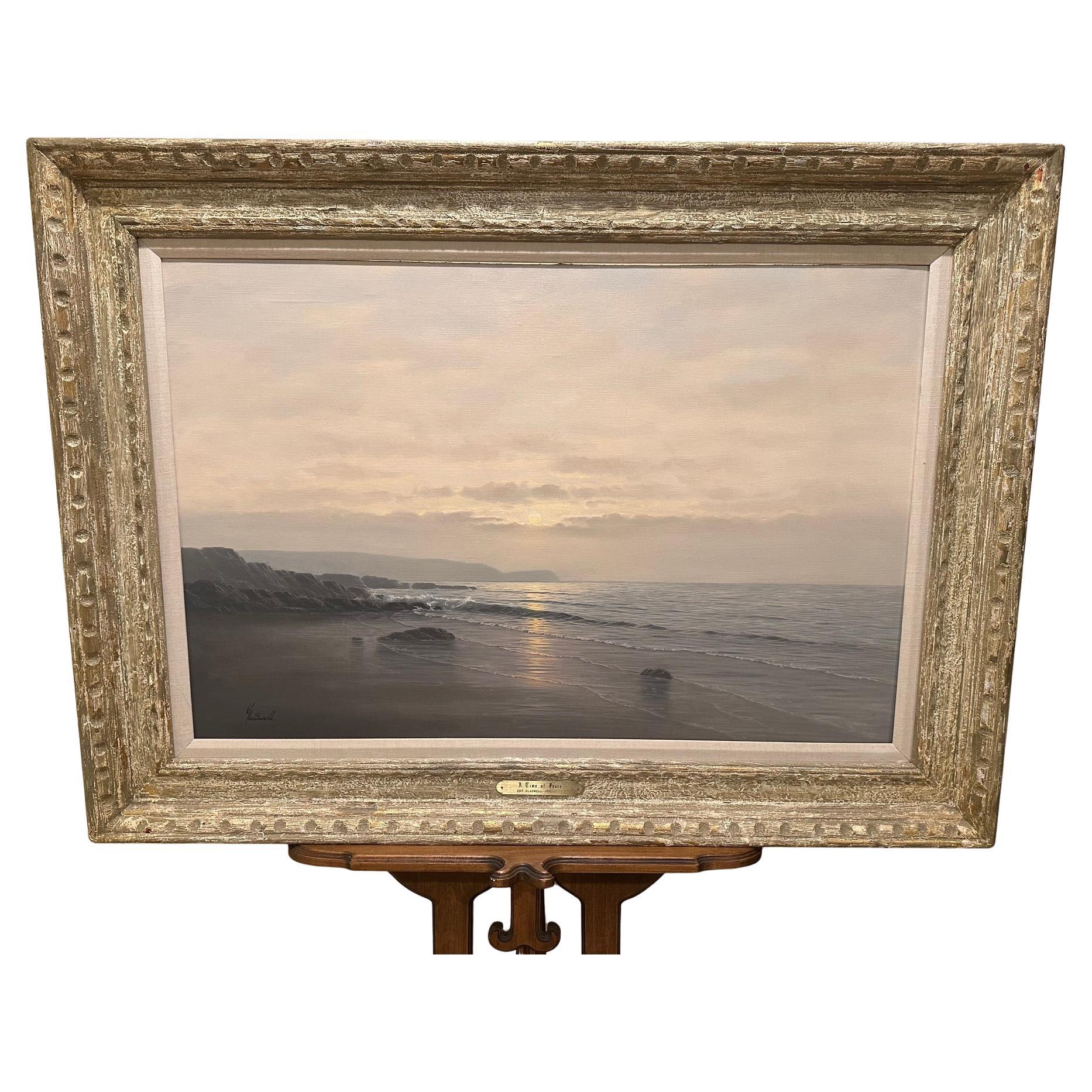 Beeindruckende große Seelandschaft des englischen Künstlers Guy Gladwell im Angebot
