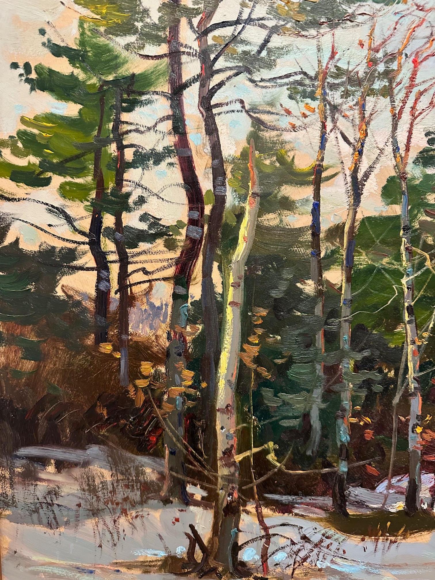Impressionnante grande scène de neige par Wayne Morrell en vente 1