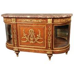 Impressive Late 19th Century Gilt Bronze Mounted Cabinet/Server by Henry Dasson