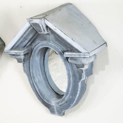 Impressive Late 19th Century Zinc Window, Oeil de Boeuf, Frame or Mirror