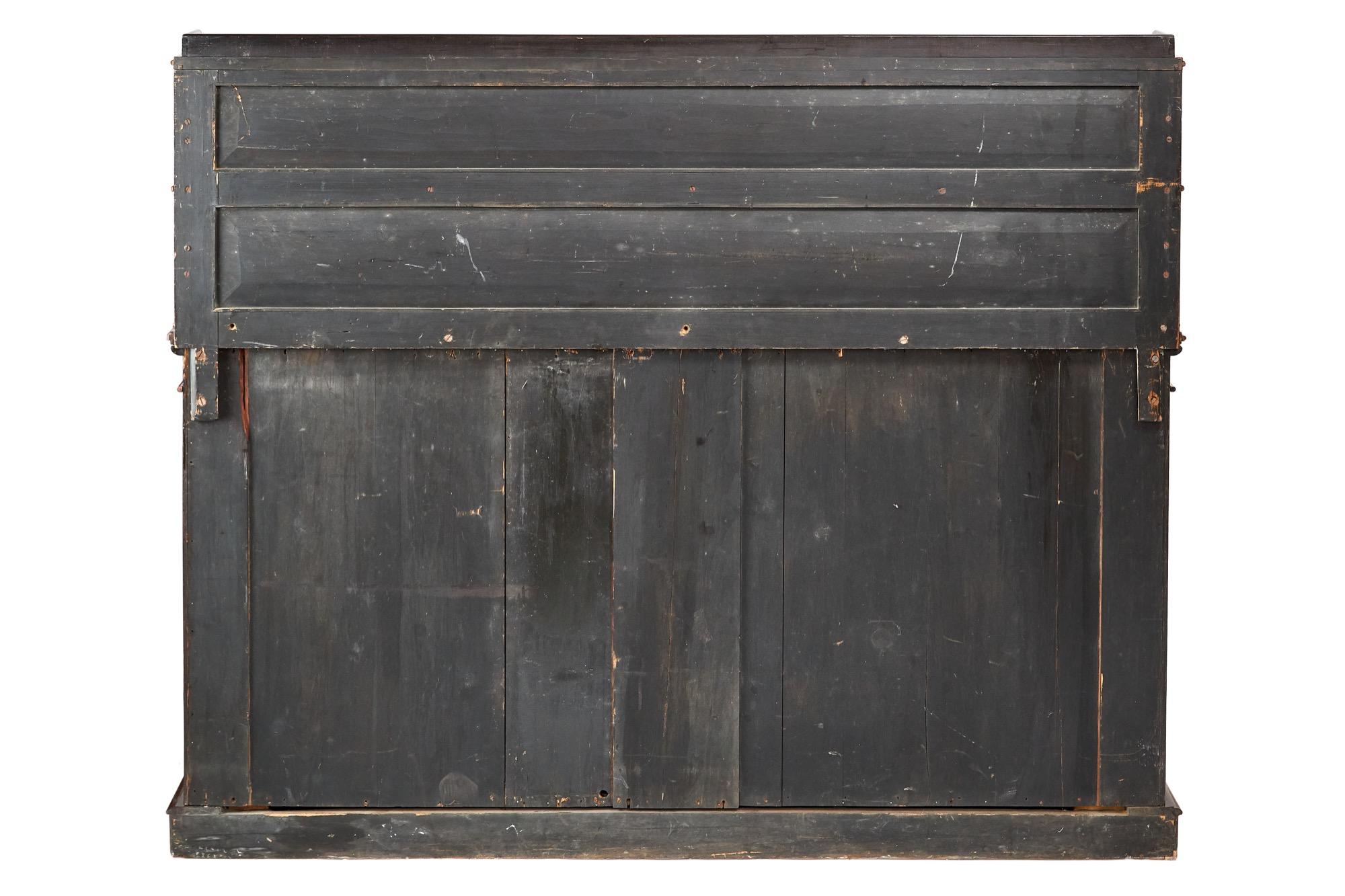 Impressive Late Regency Goncalo Alves 3 door side cabinet For Sale 1