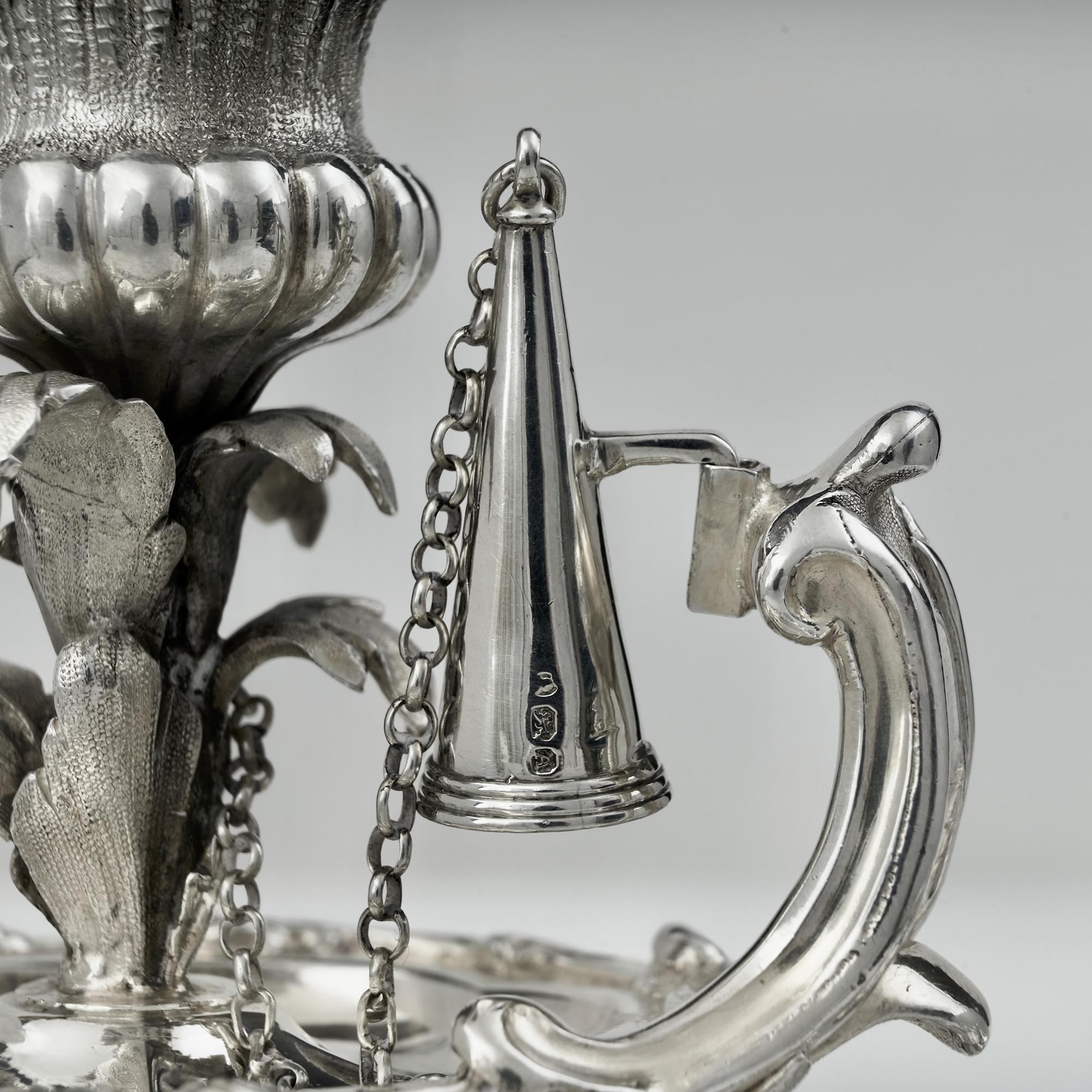 William IV silver inkstand For Sale 5